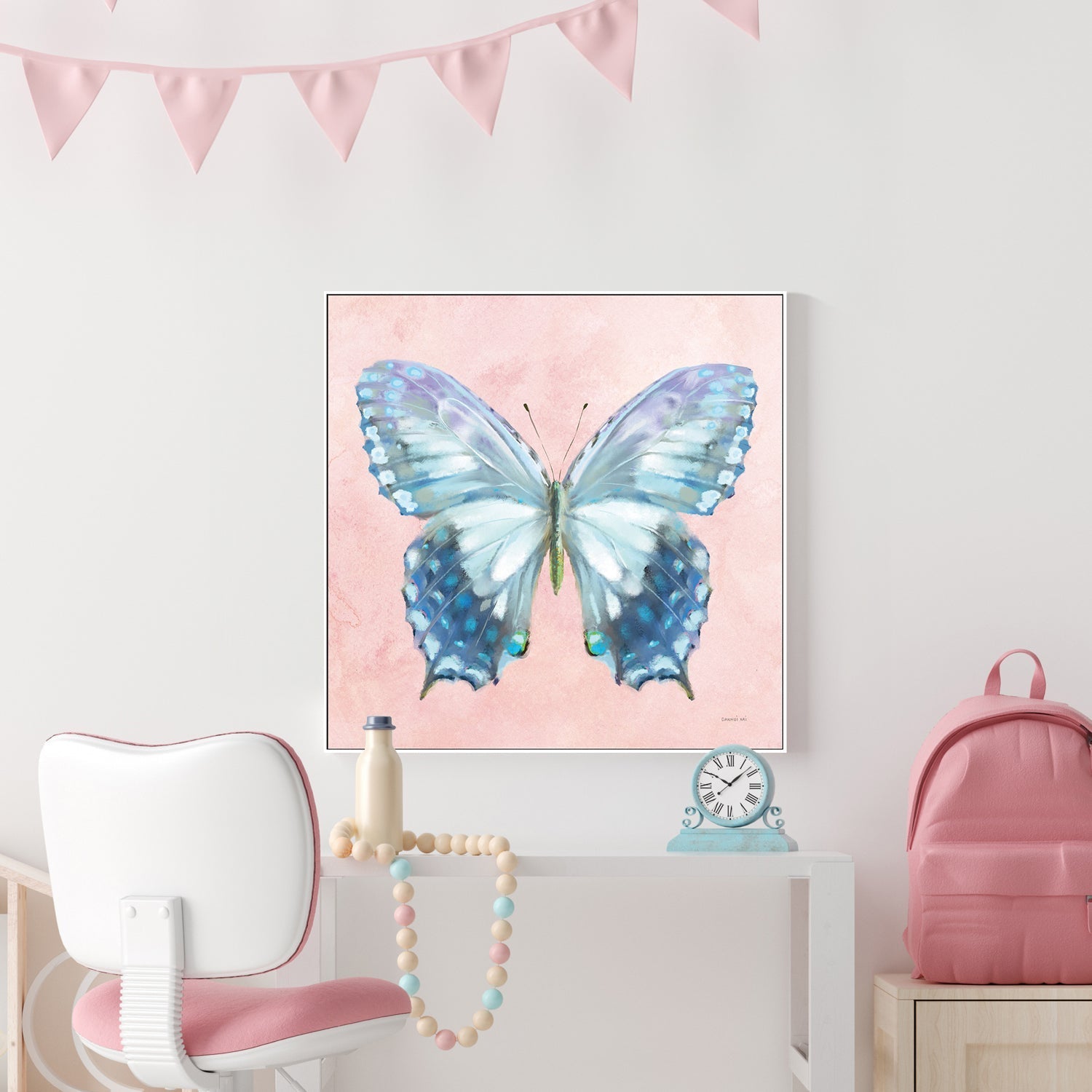 wall-art-print-canvas-poster-framed-Aflutter, Watercolor , By Danhui Nai-2