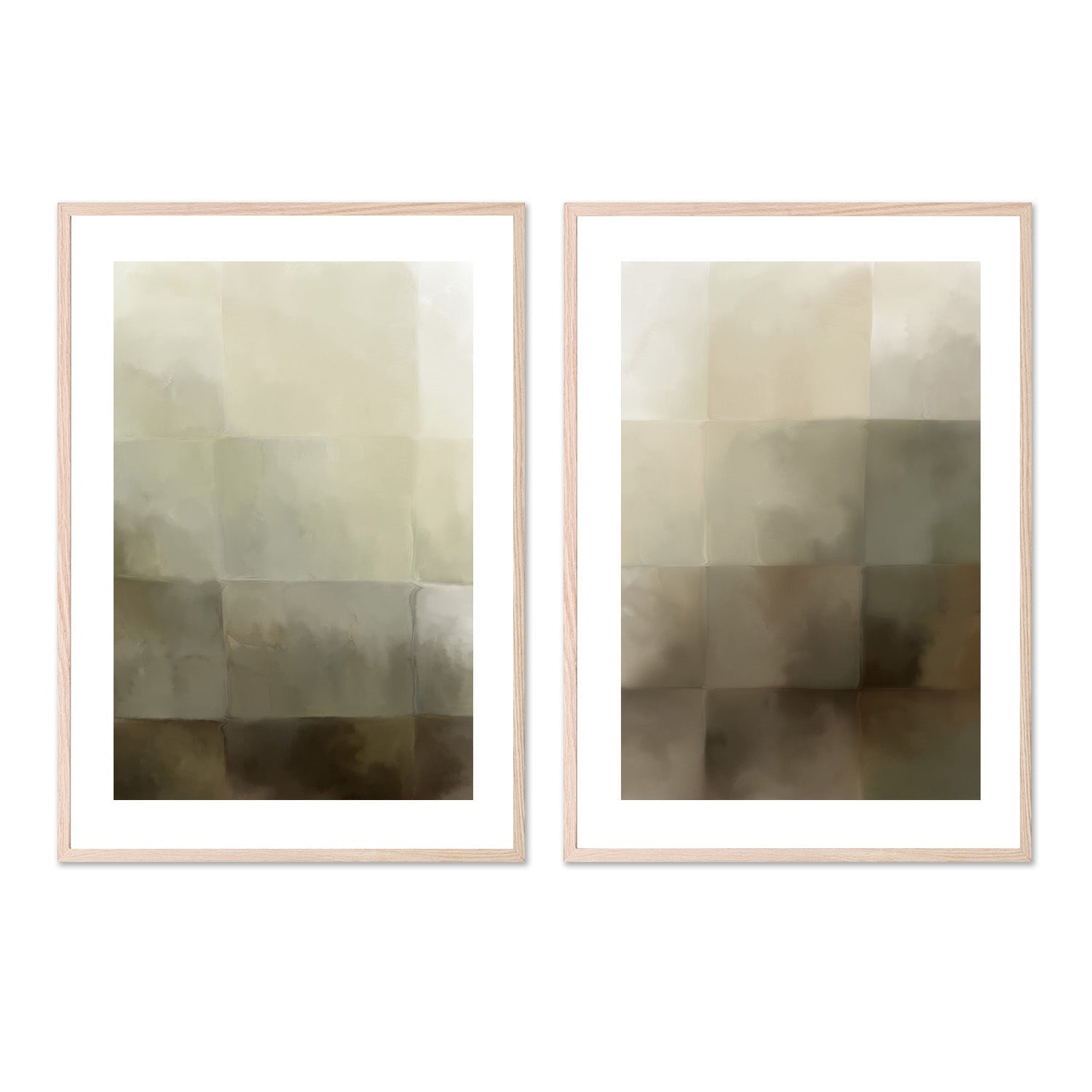 wall-art-print-canvas-poster-framed-After All, Neutral Abstract, Style A & B, Set Of 2 , By Karine Tonial Grimm-6
