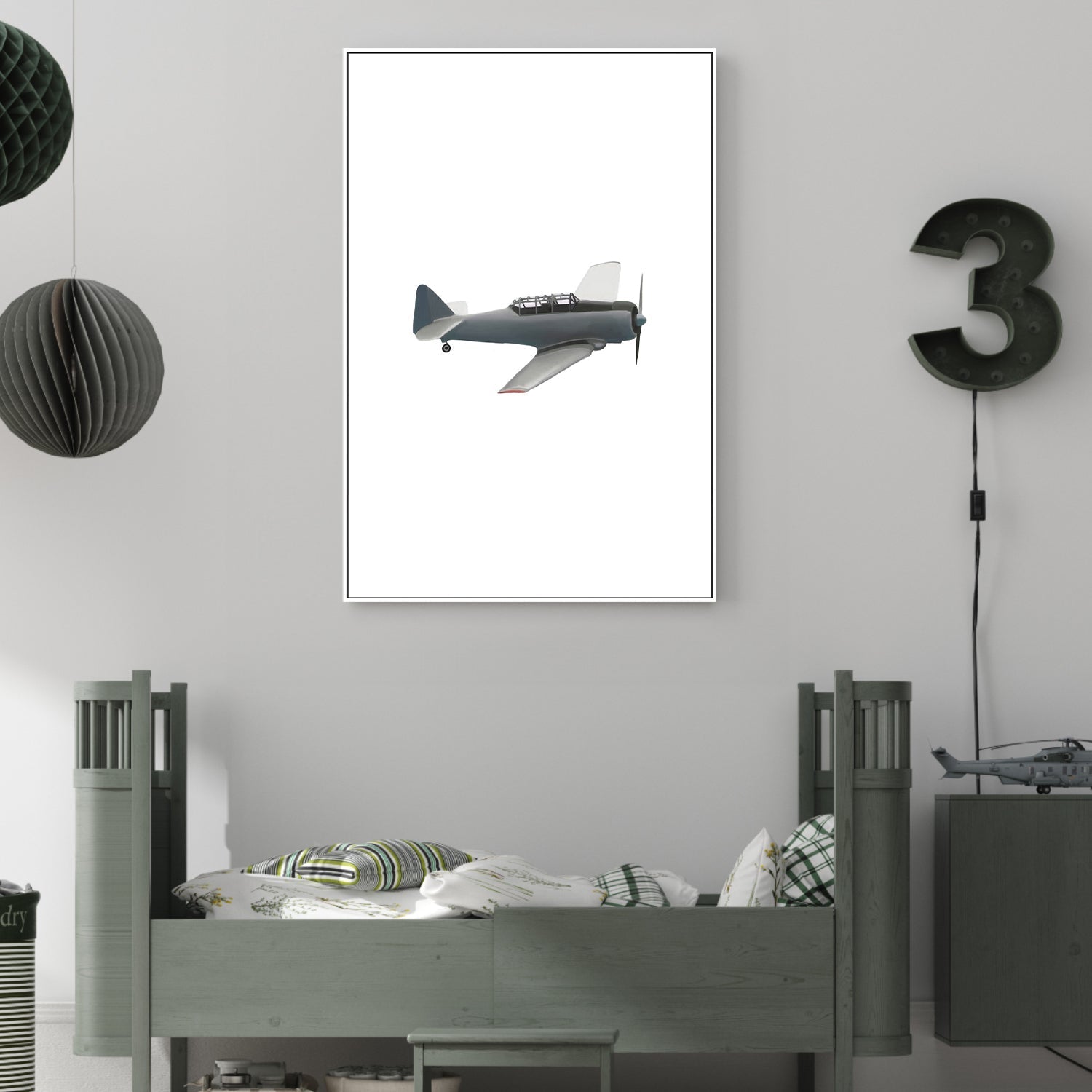 wall-art-print-canvas-poster-framed-Airplane, Style A , By Leah Straatsma-2