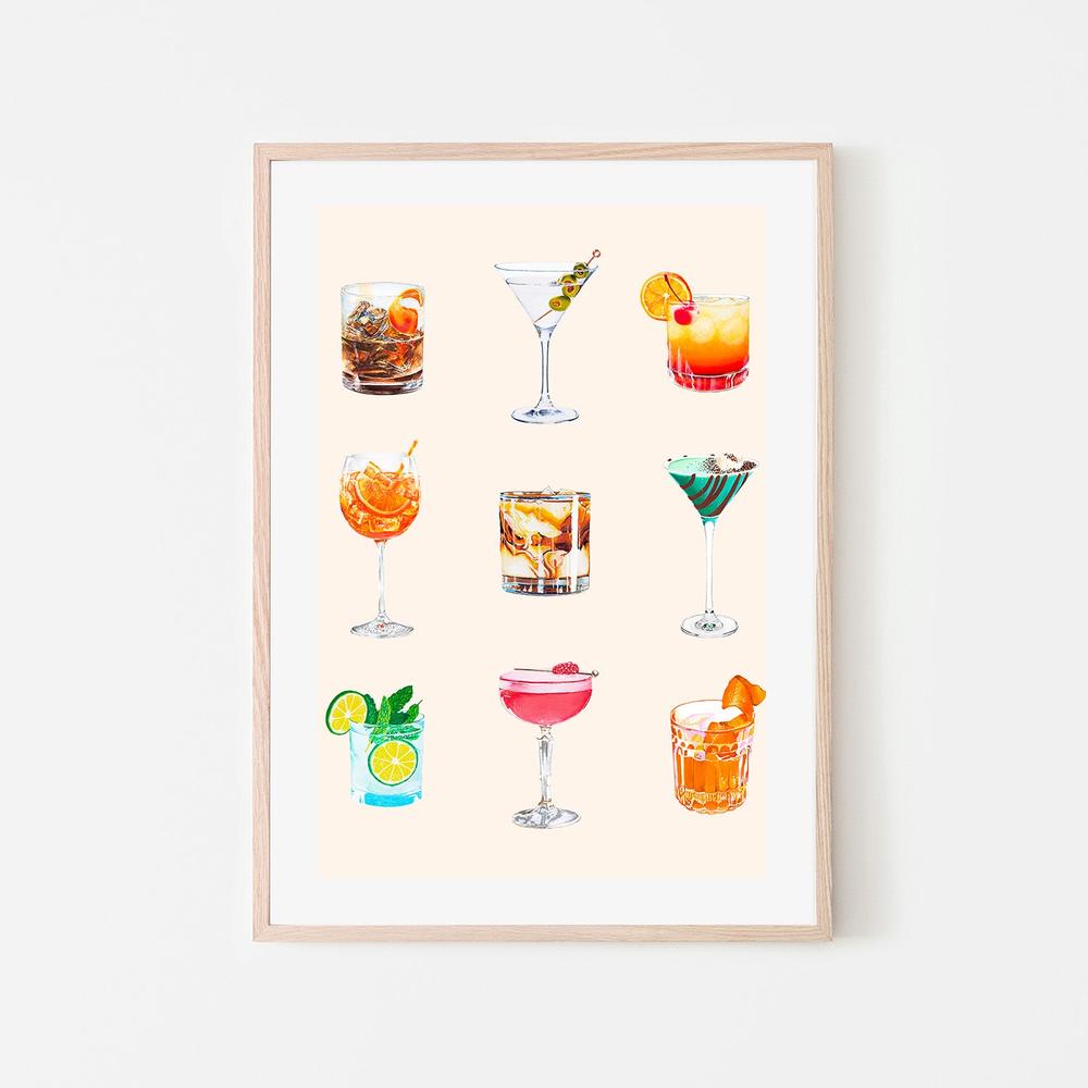 wall-art-print-canvas-poster-framed-All Cocktails, Poster-6