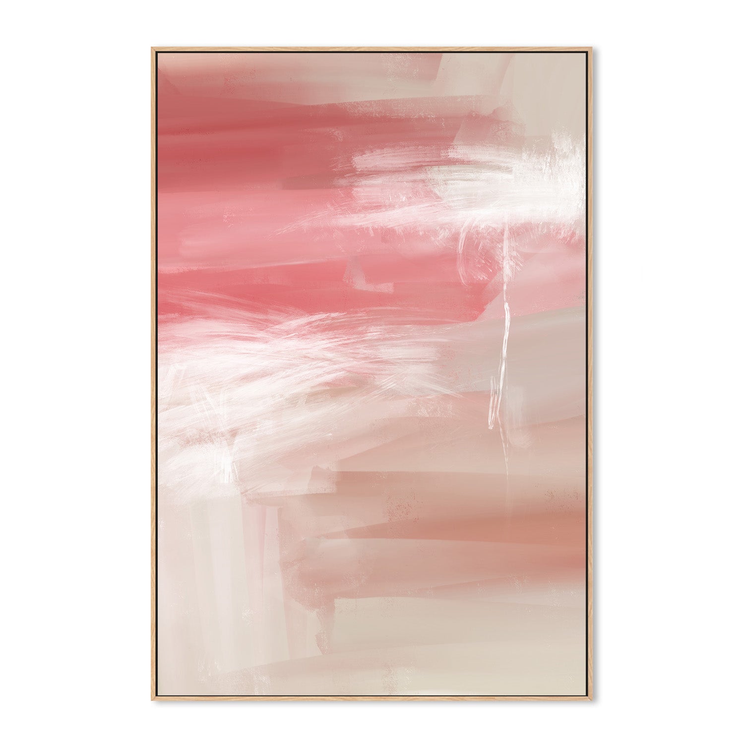 wall-art-print-canvas-poster-framed-All The Time - Pink Abstract-4