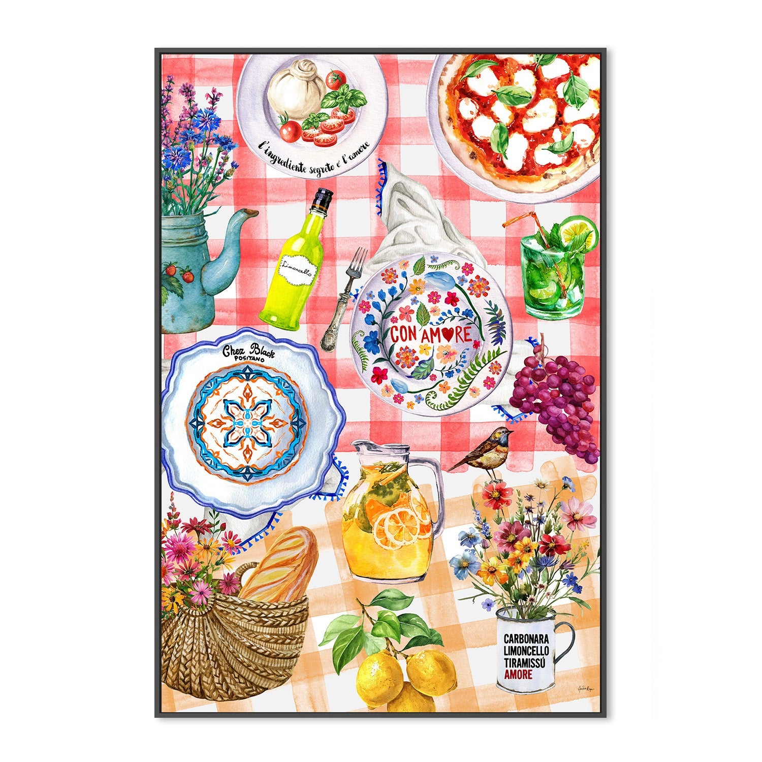 wall-art-print-canvas-poster-framed-amalfi coast-3