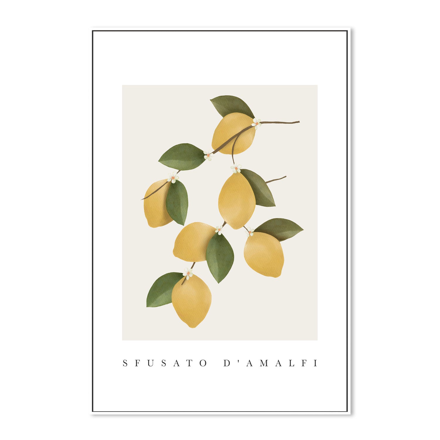 wall-art-print-canvas-poster-framed-Amalfi Lemons , By Leah Straatsma-5