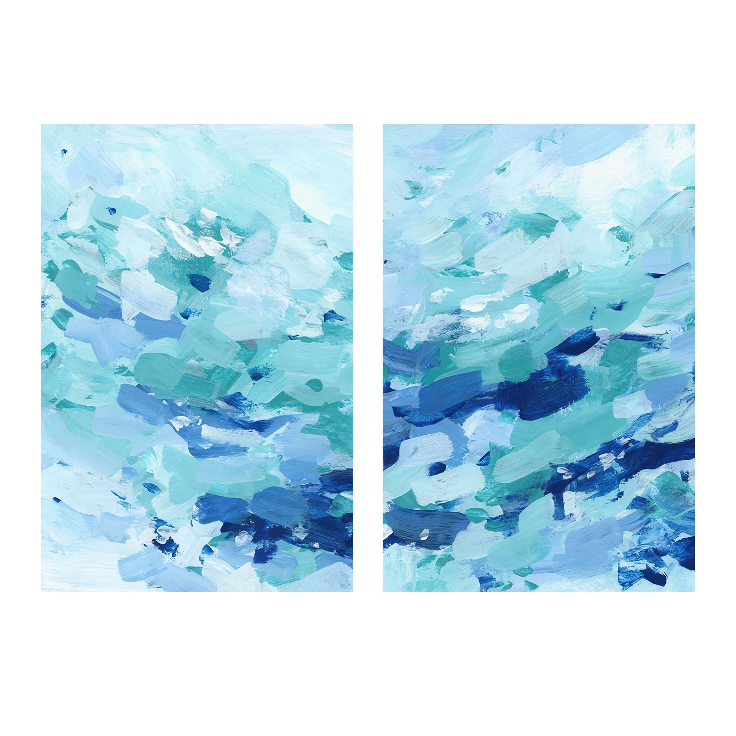 wall-art-print-canvas-poster-framed-Amalfi Waters , Style A & B , Set Of 2 , By Jetty Home-1