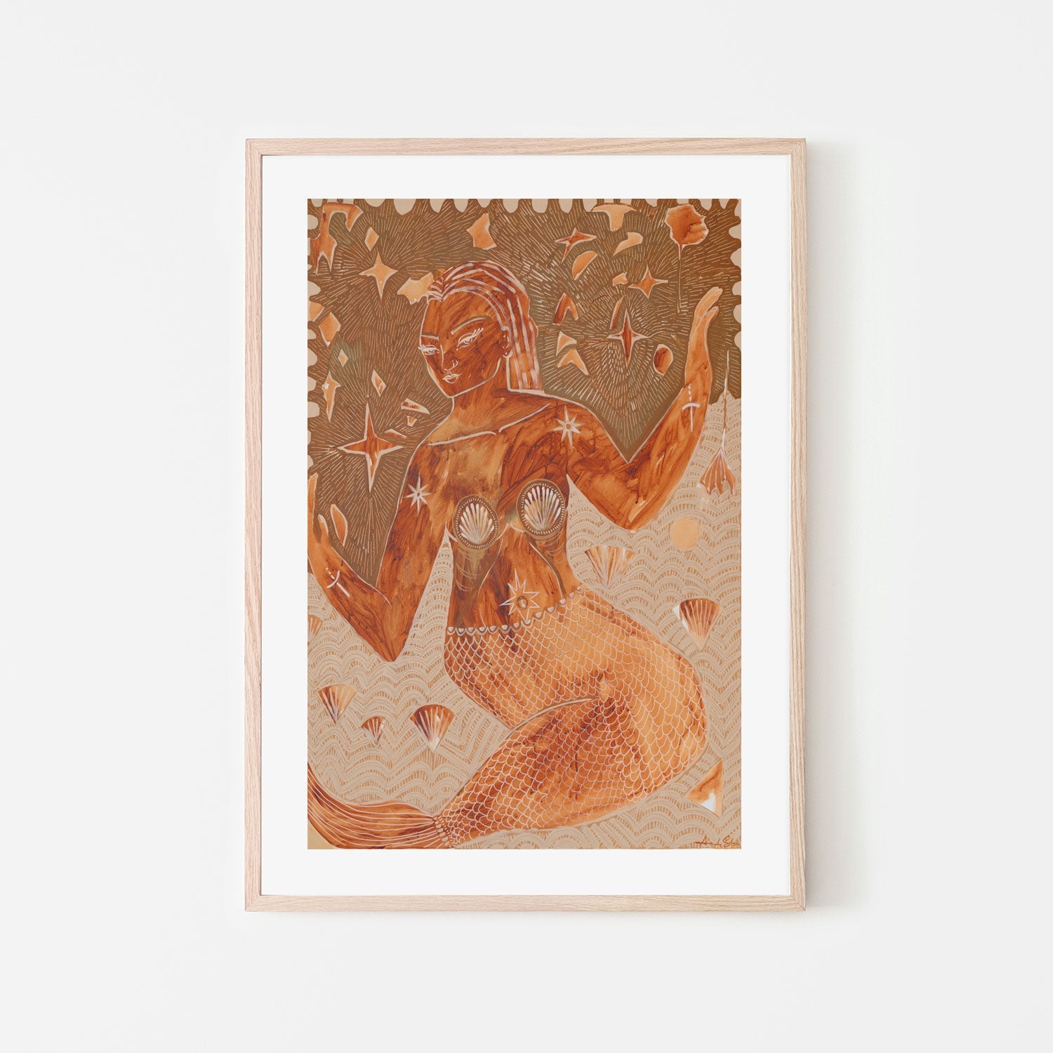 wall-art-print-canvas-poster-framed-Amber Rose, Mermaid , By Amanda Skye-6