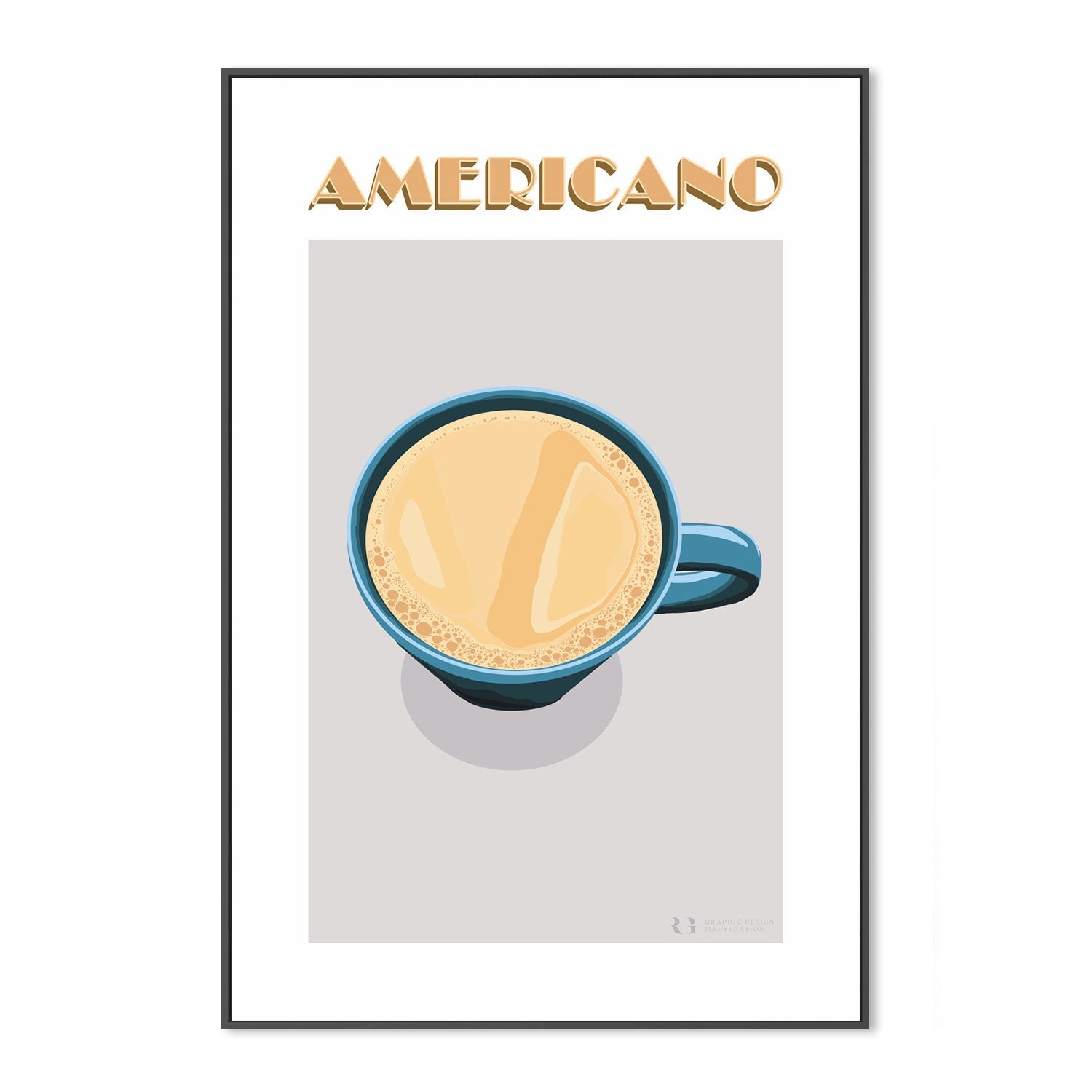 wall-art-print-canvas-poster-framed-Americano-by-Rosalyn Gray-Gioia Wall Art
