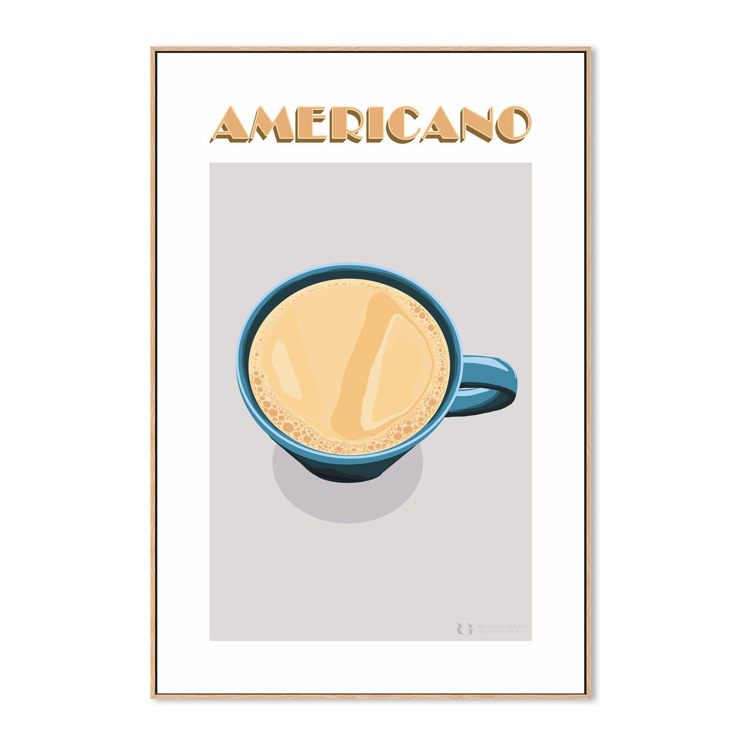 wall-art-print-canvas-poster-framed-Americano-by-Rosalyn Gray-Gioia Wall Art