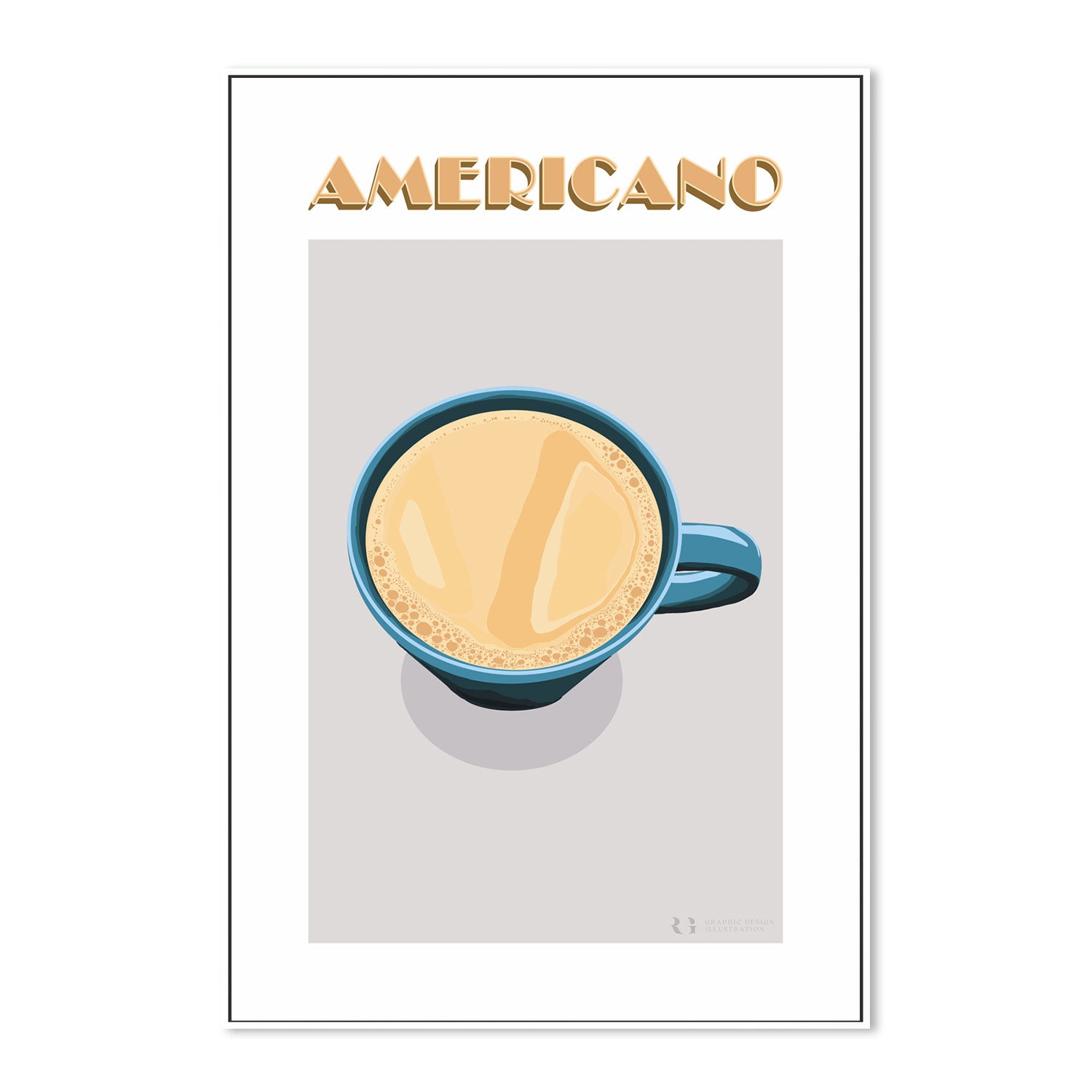wall-art-print-canvas-poster-framed-Americano-by-Rosalyn Gray-Gioia Wall Art