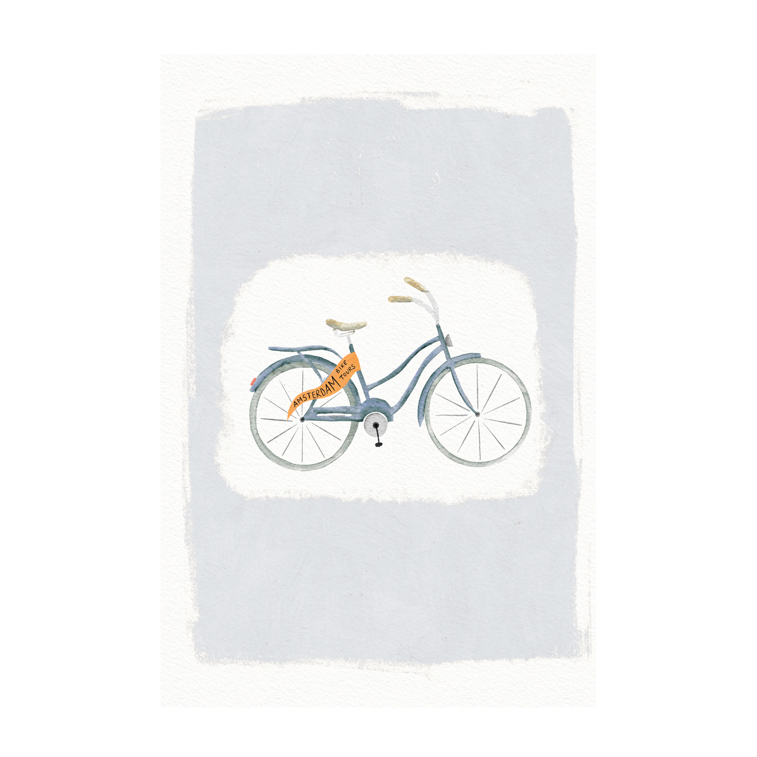 wall-art-print-canvas-poster-framed-Amsterdam Bike , By Leah Straatsma-1