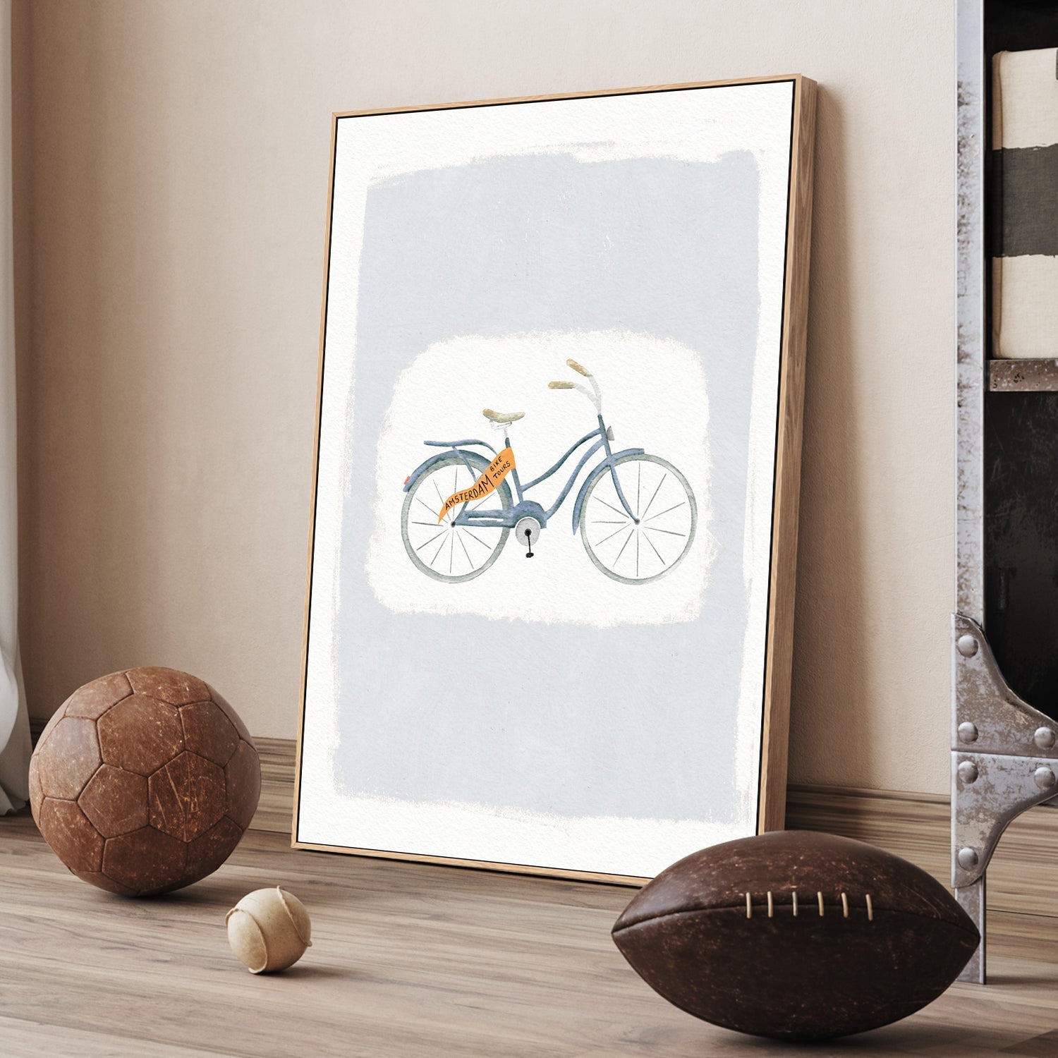wall-art-print-canvas-poster-framed-Amsterdam Bike , By Leah Straatsma-2