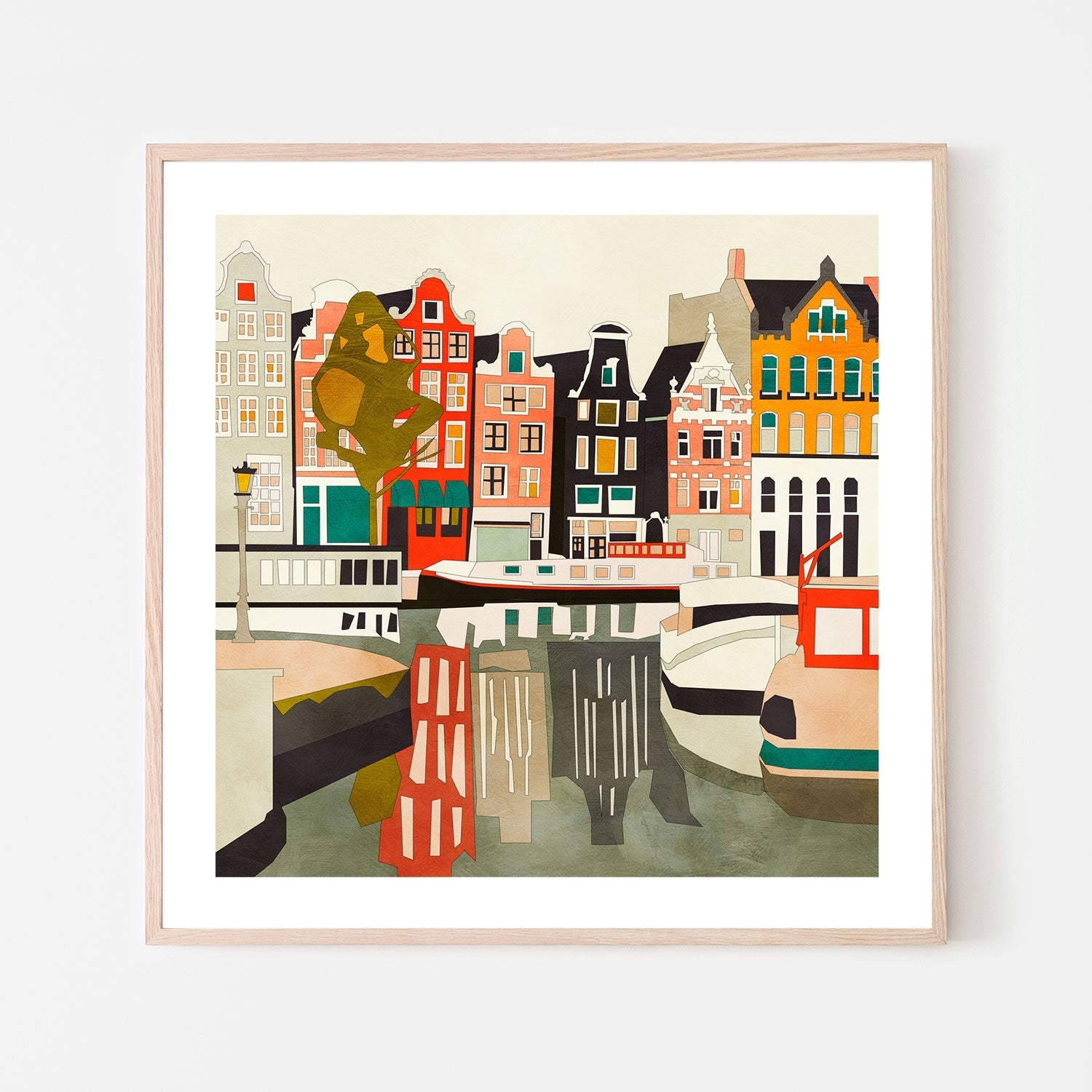 wall-art-print-canvas-poster-framed-Amsterdam Houses-6