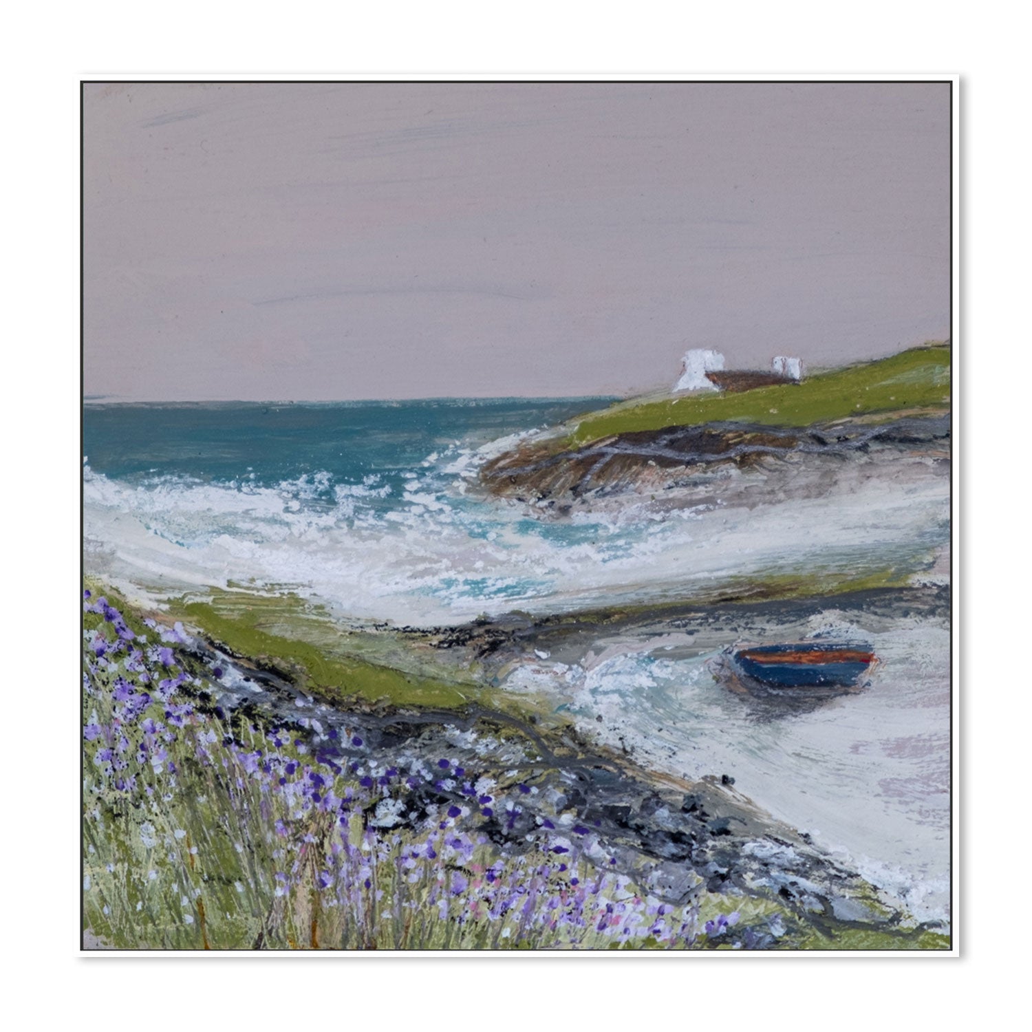wall-art-print-canvas-poster-framed-An abandoned boat-by-Louise O'Hara-Gioia Wall Art