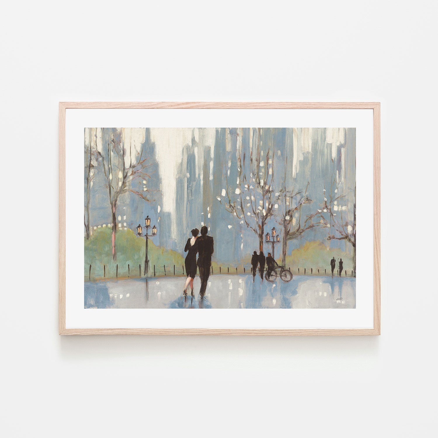 wall-art-print-canvas-poster-framed-An Evening Out Blue-by-Julia Purinton-Gioia Wall Art