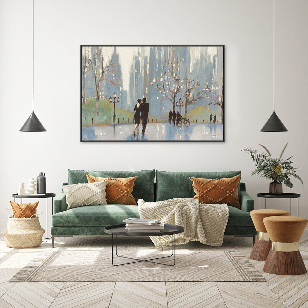 wall-art-print-canvas-poster-framed-An Evening Out Blue-by-Julia Purinton-Gioia Wall Art