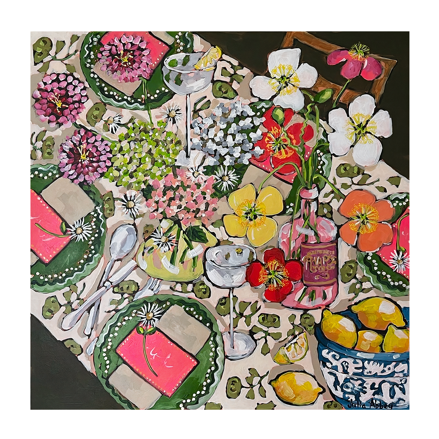 wall-art-print-canvas-poster-framed-An Invitation To Lunch , By Julia Abbey-1