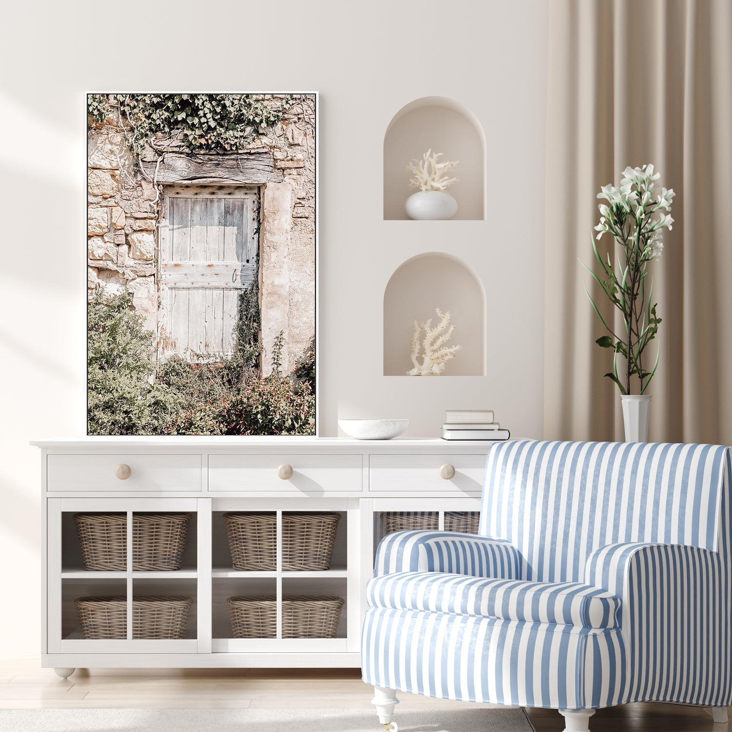 An Old Wooden Door-Gioia-Prints-Framed-Canvas-Poster-GIOIA-WALL-ART