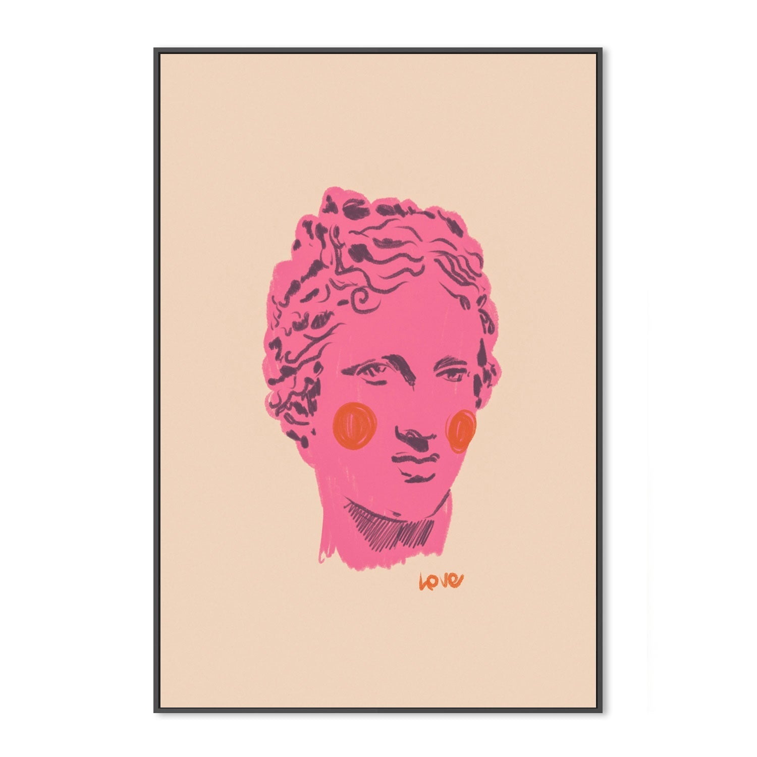 wall-art-print-canvas-poster-framed-Ancient Head , By Gigi Rosado-GIOIA-WALL-ART