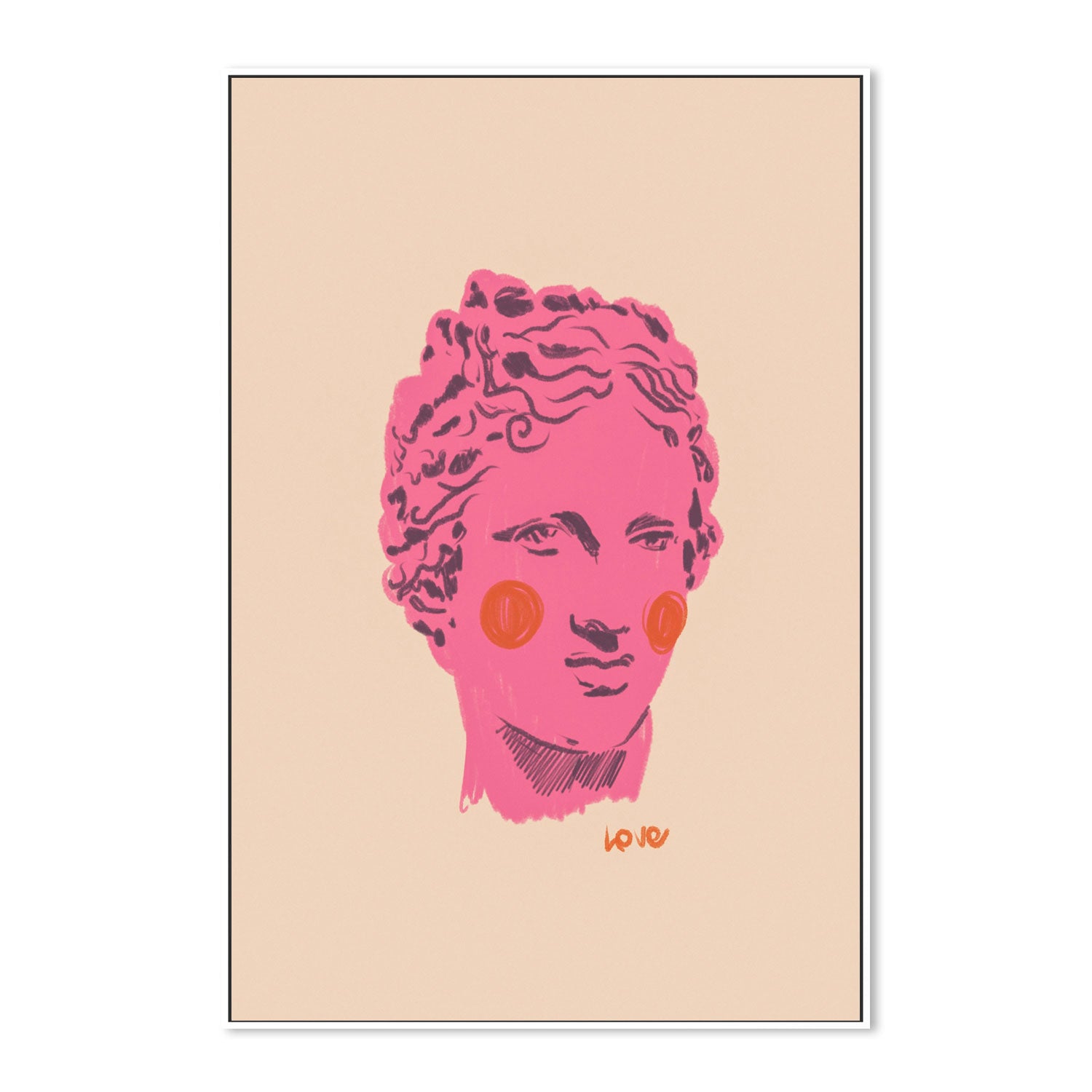 wall-art-print-canvas-poster-framed-Ancient Head , By Gigi Rosado-GIOIA-WALL-ART