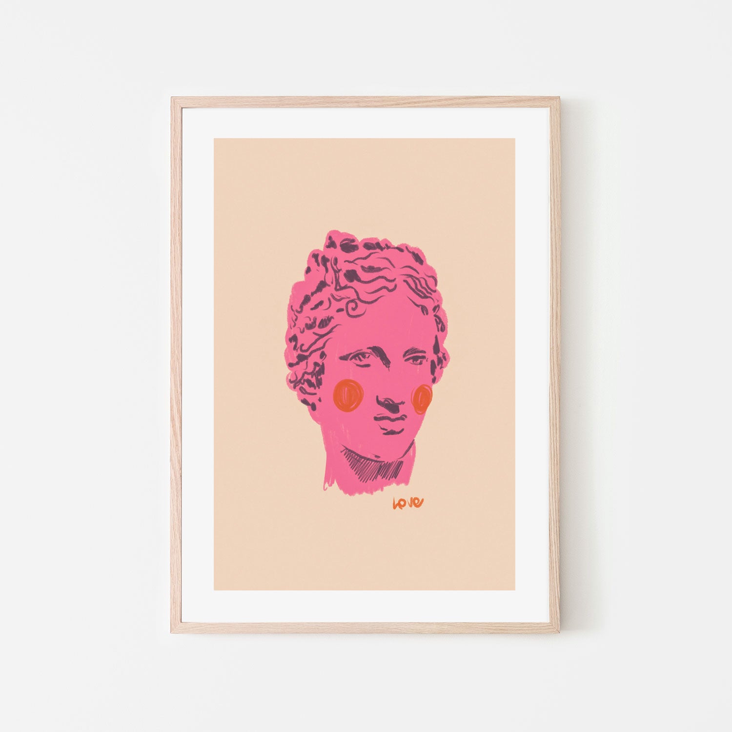 wall-art-print-canvas-poster-framed-Ancient Head , By Gigi Rosado-GIOIA-WALL-ART