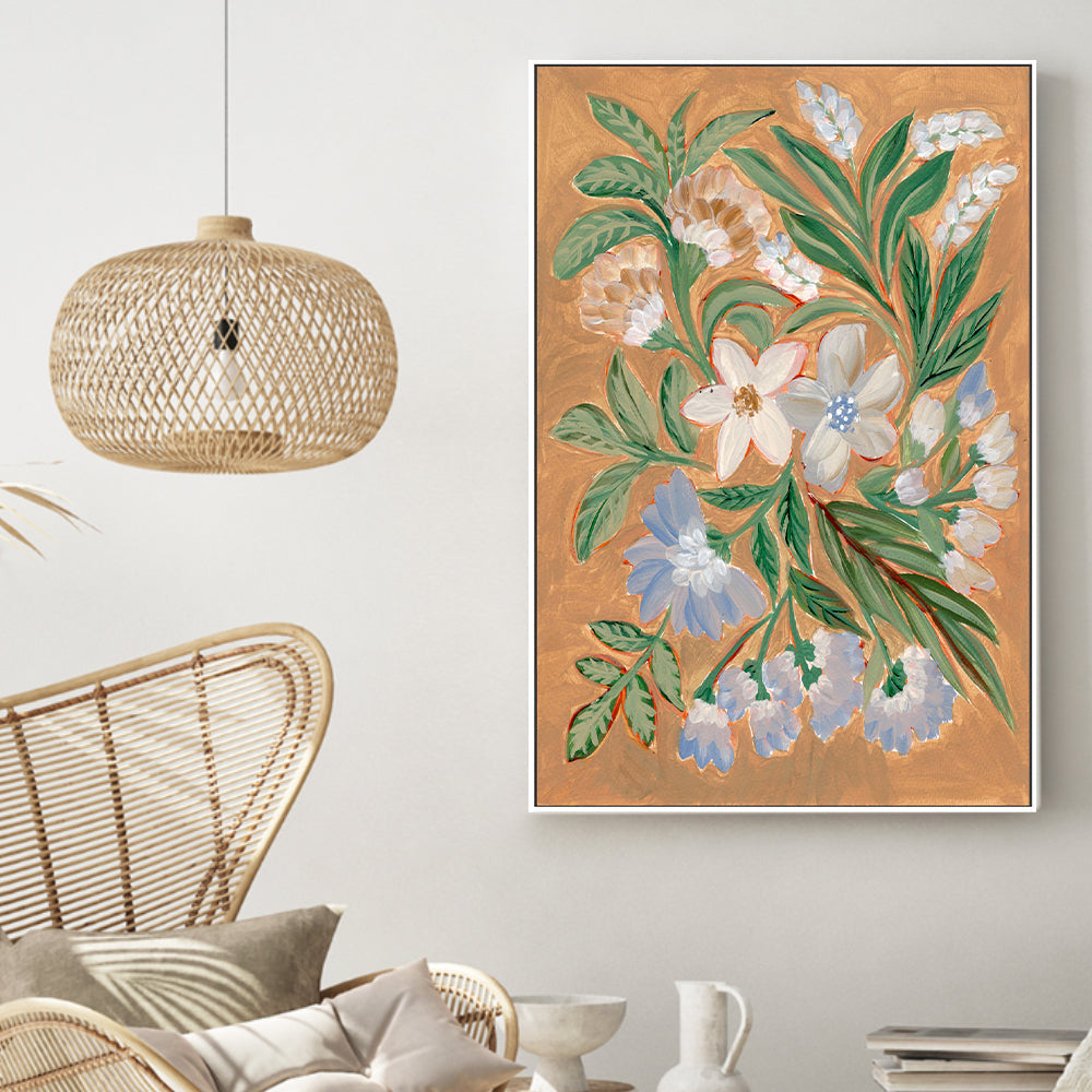 wall-art-print-canvas-poster-framed-Antique Blossoms, Style A , By Nikita Jariwala-GIOIA-WALL-ART