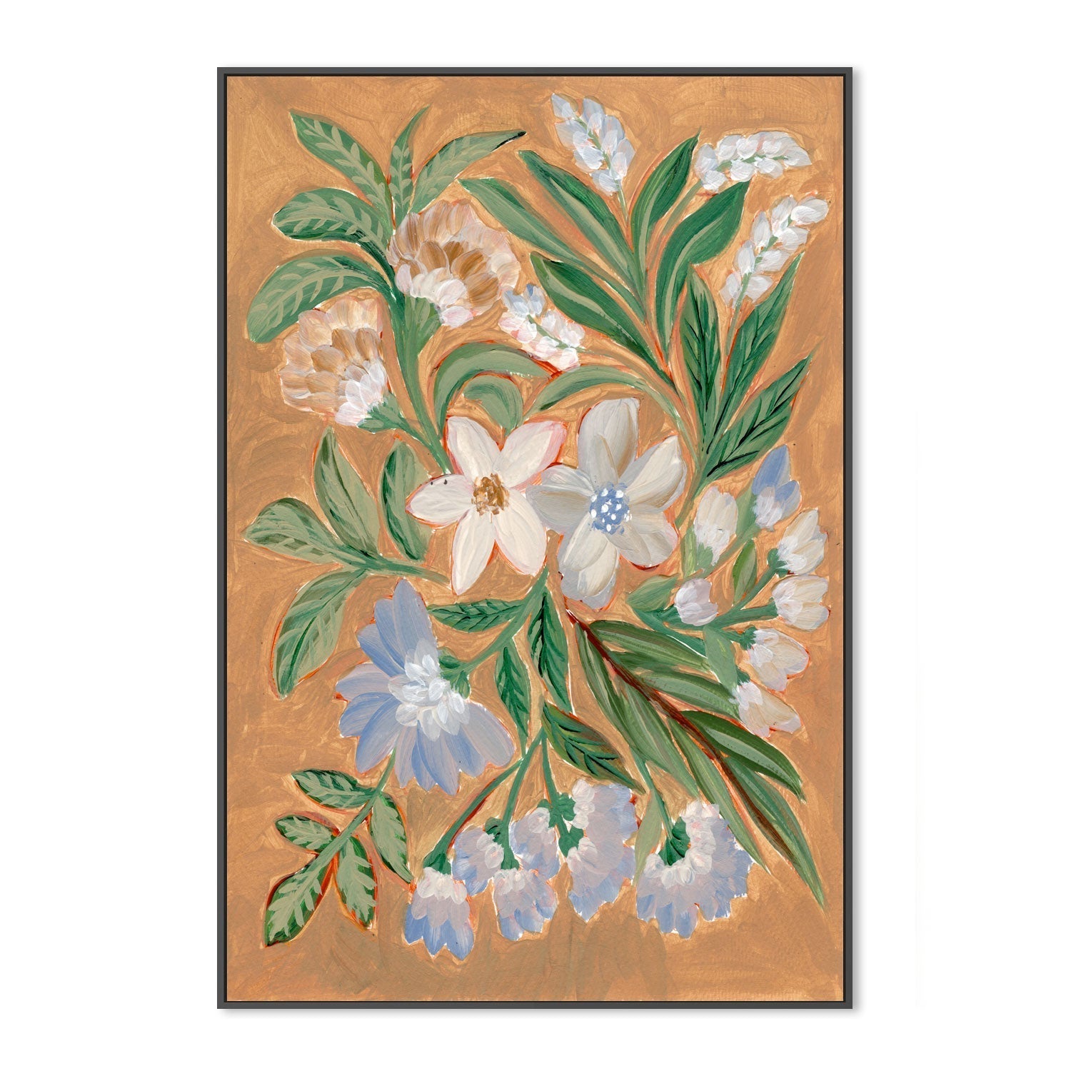 wall-art-print-canvas-poster-framed-Antique Blossoms, Style A , By Nikita Jariwala-GIOIA-WALL-ART