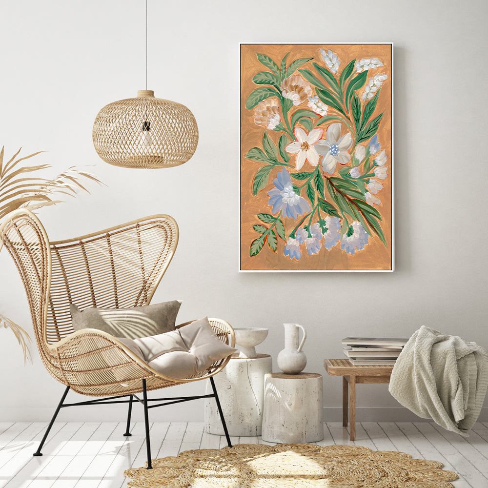 wall-art-print-canvas-poster-framed-Antique Blossoms, Style A , By Nikita Jariwala-GIOIA-WALL-ART