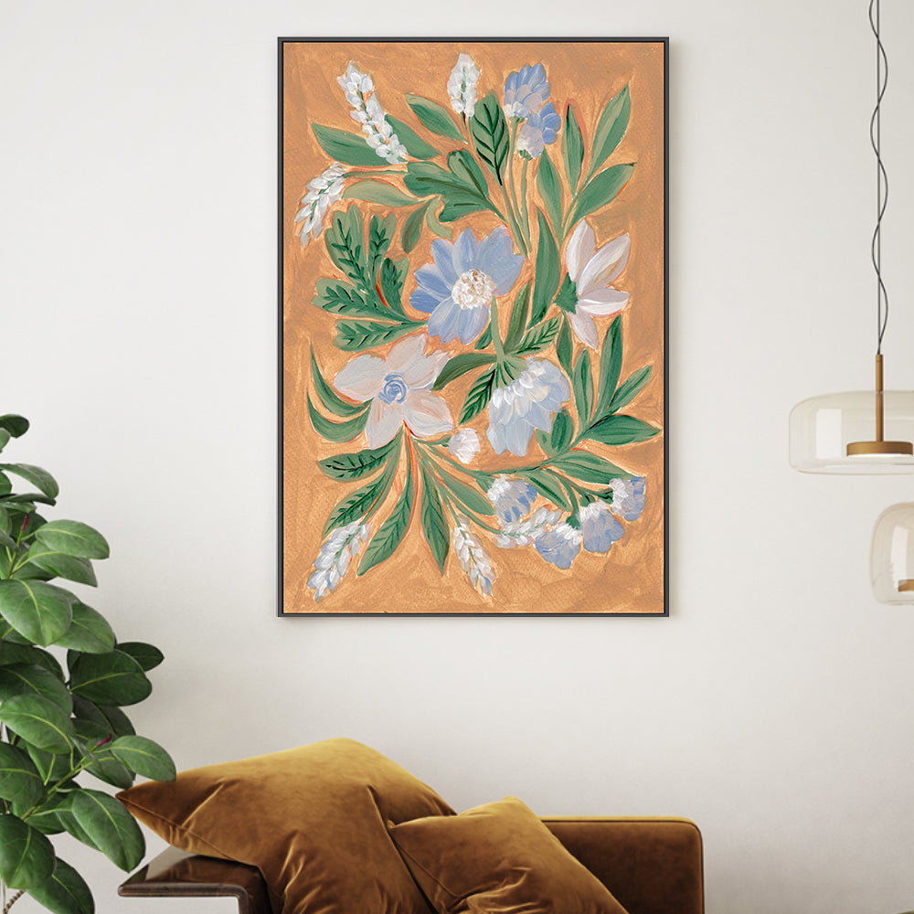 wall-art-print-canvas-poster-framed-Antique Blossoms, Style B , By Nikita Jariwala-GIOIA-WALL-ART