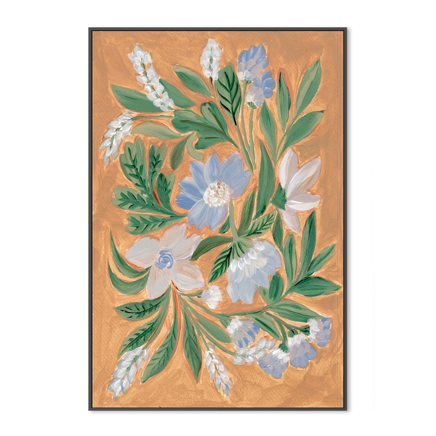 wall-art-print-canvas-poster-framed-Antique Blossoms, Style B , By Nikita Jariwala-GIOIA-WALL-ART