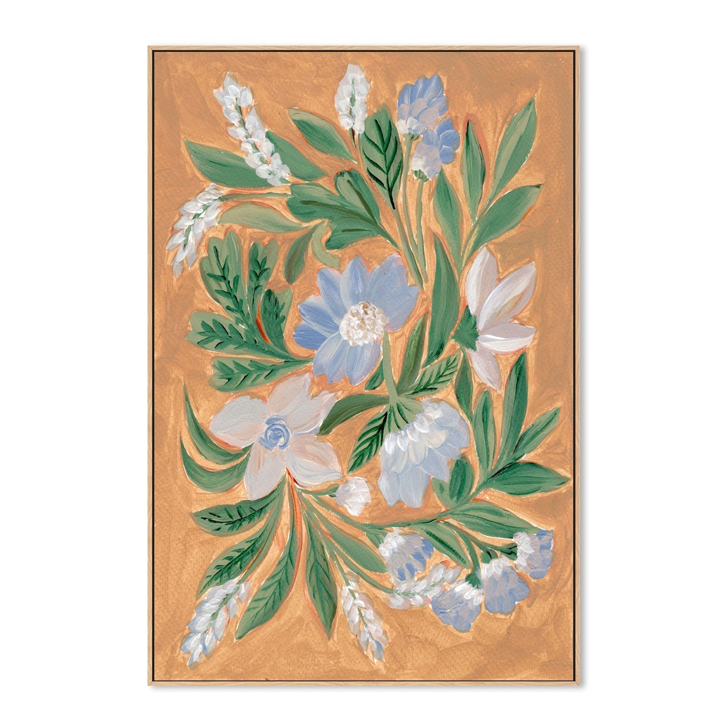 wall-art-print-canvas-poster-framed-Antique Blossoms, Style B , By Nikita Jariwala-GIOIA-WALL-ART