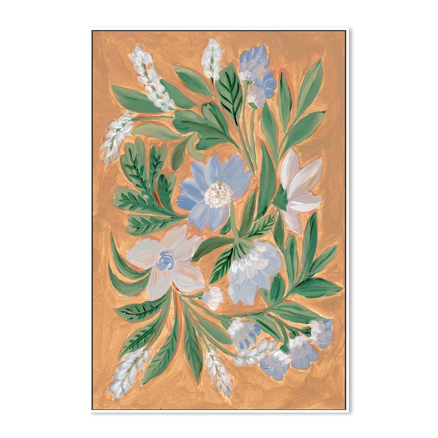 wall-art-print-canvas-poster-framed-Antique Blossoms, Style B , By Nikita Jariwala-GIOIA-WALL-ART