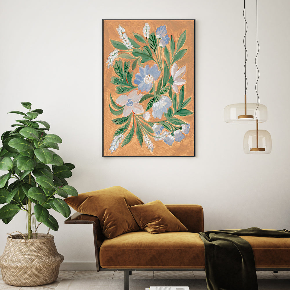 wall-art-print-canvas-poster-framed-Antique Blossoms, Style B , By Nikita Jariwala-GIOIA-WALL-ART
