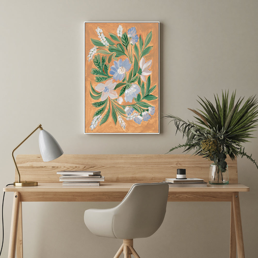 wall-art-print-canvas-poster-framed-Antique Blossoms, Style B , By Nikita Jariwala-GIOIA-WALL-ART