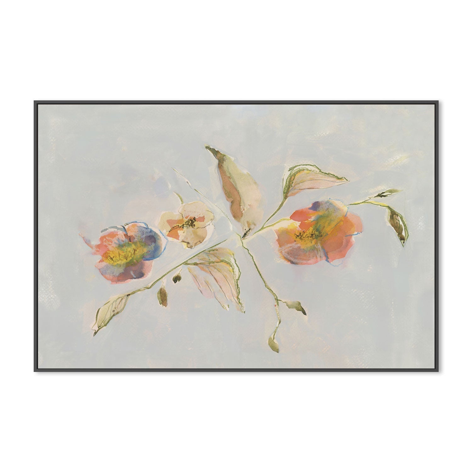 wall-art-print-canvas-poster-framed-Antique Flowers, Style A , By Lucrecia Caporale-3
