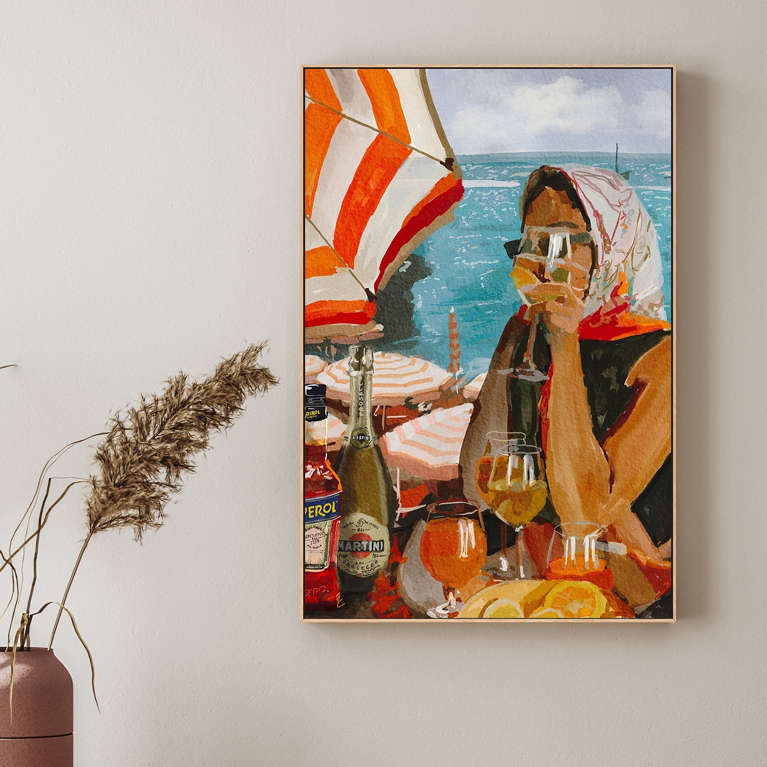 wall-art-print-canvas-poster-framed-Aperol o'clock-2