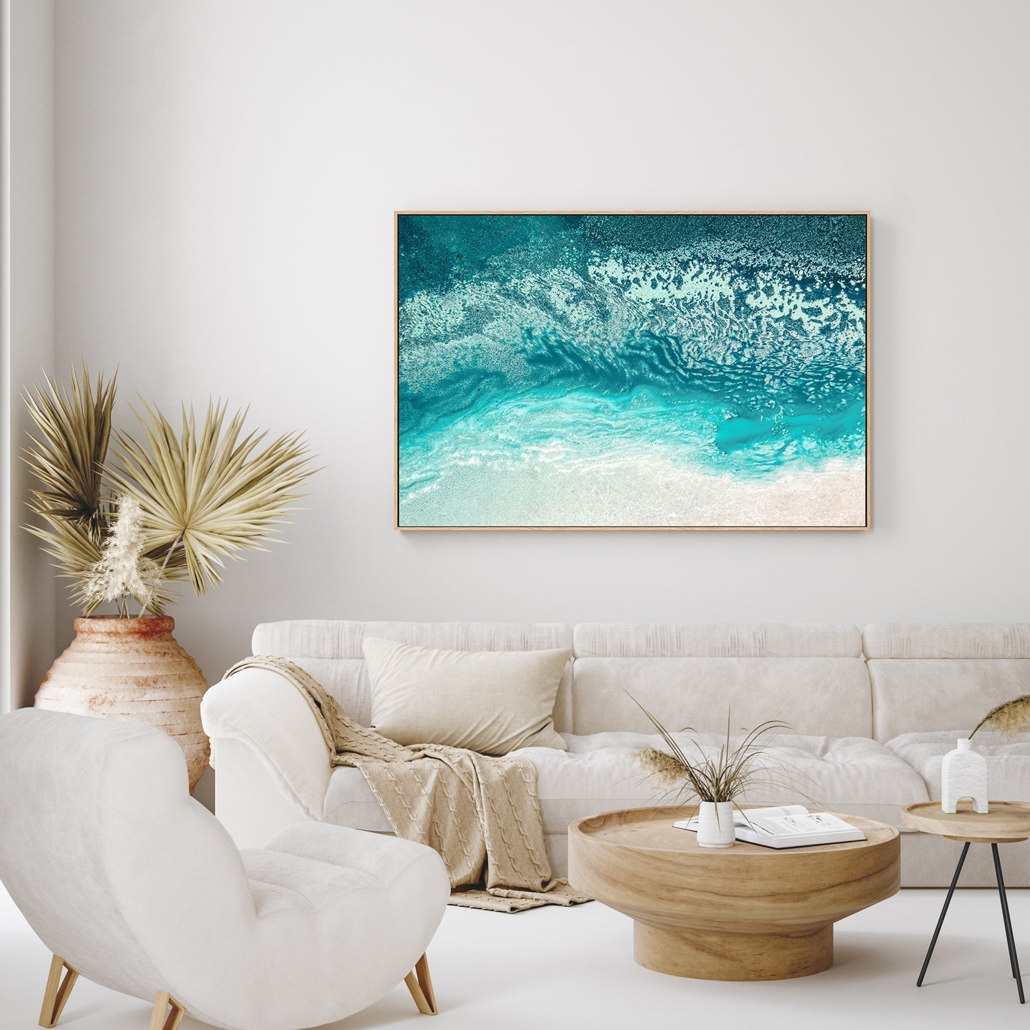 wall-art-print-canvas-poster-framed-Aqua Floating , By Petra Meikle-GIOIA-WALL-ART