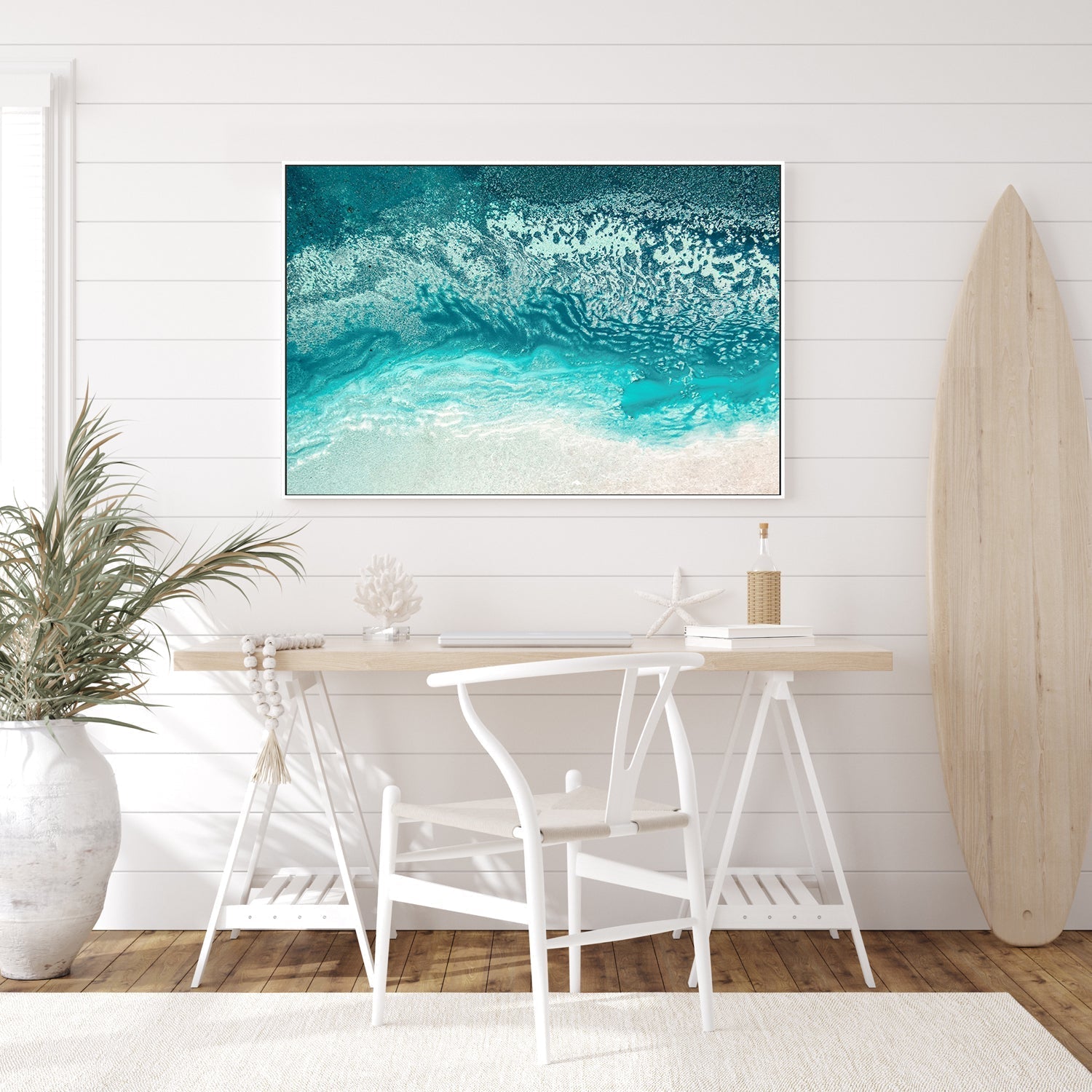 wall-art-print-canvas-poster-framed-Aqua Floating , By Petra Meikle-GIOIA-WALL-ART