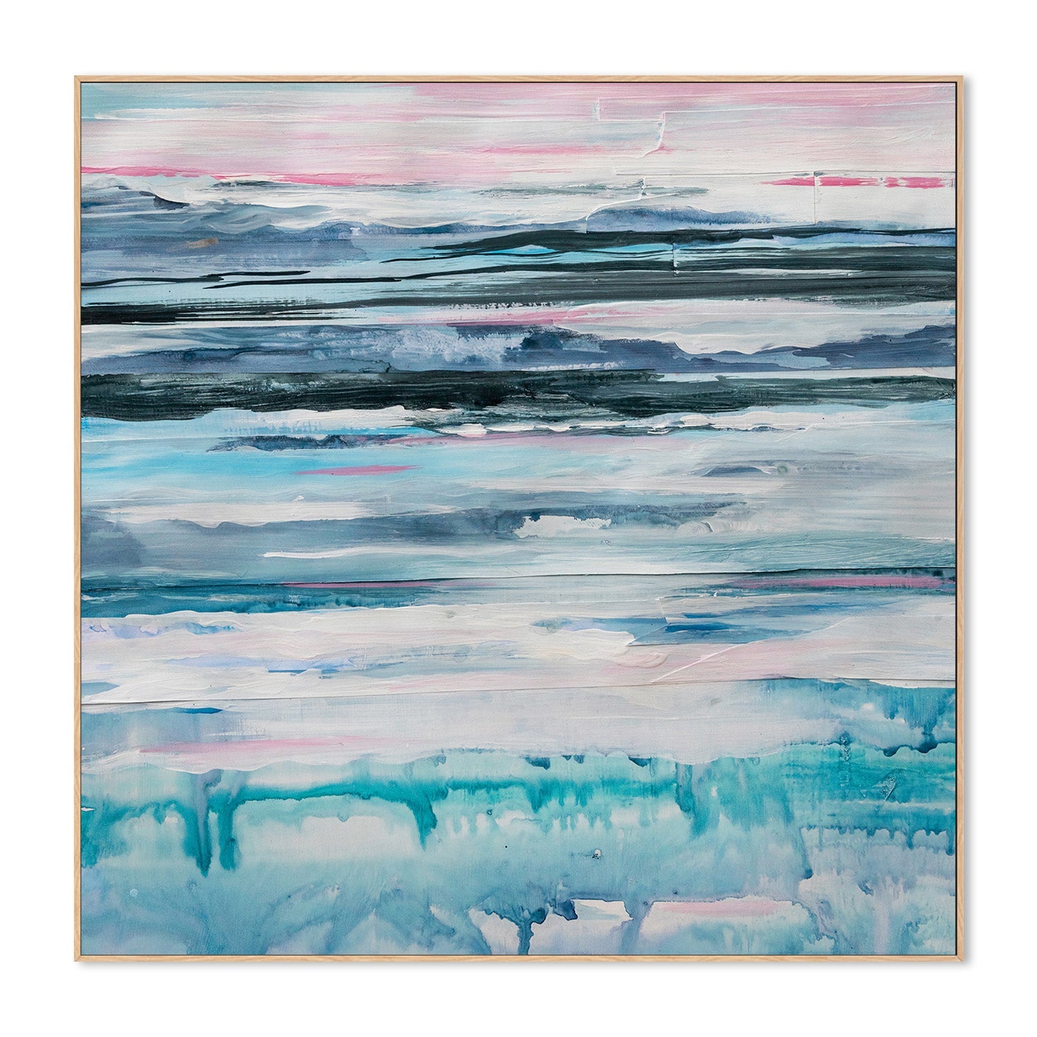 wall-art-print-canvas-poster-framed-Aqua Horizon , By Amelia Aveline-4