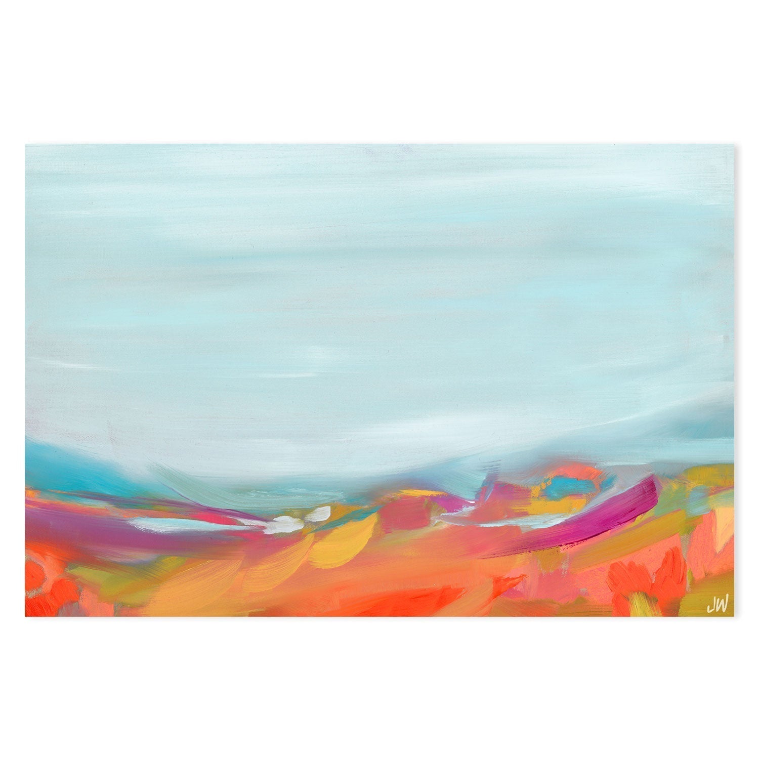 wall-art-print-canvas-poster-framed-Aqua Sky Large-by-Jenny Westenhofer Art-Gioia Wall Art