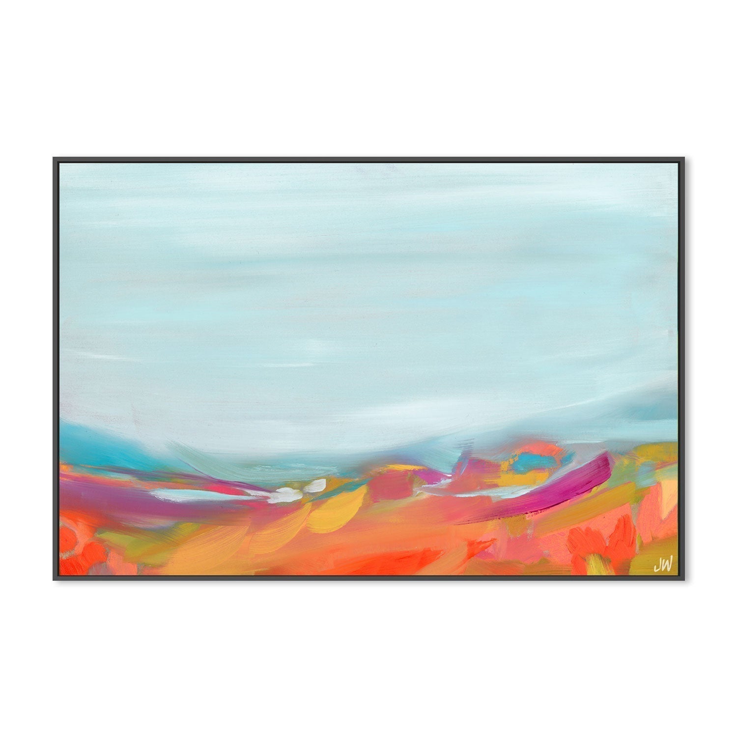 wall-art-print-canvas-poster-framed-Aqua Sky Large-by-Jenny Westenhofer Art-Gioia Wall Art
