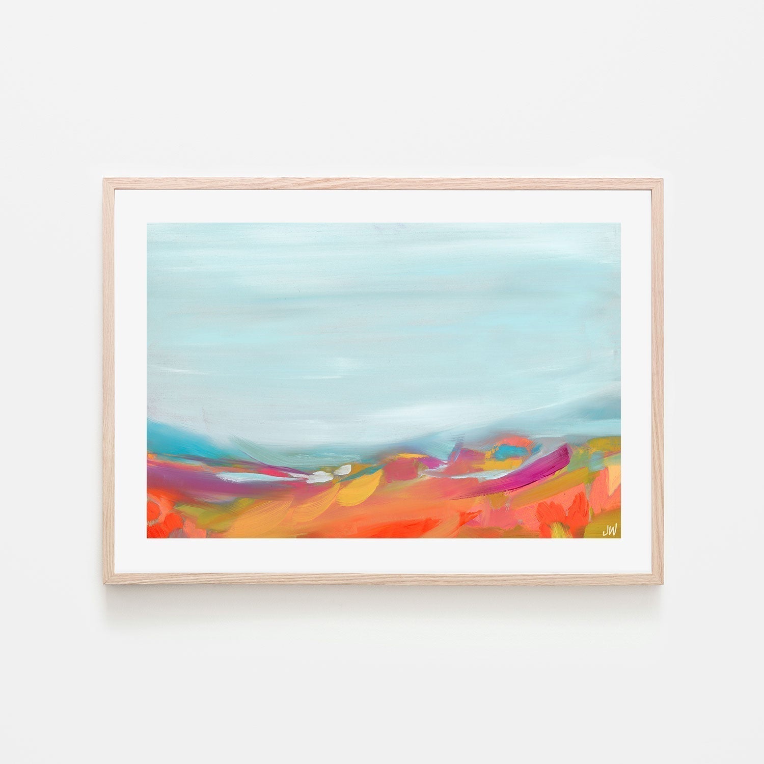 wall-art-print-canvas-poster-framed-Aqua Sky Large-by-Jenny Westenhofer Art-Gioia Wall Art