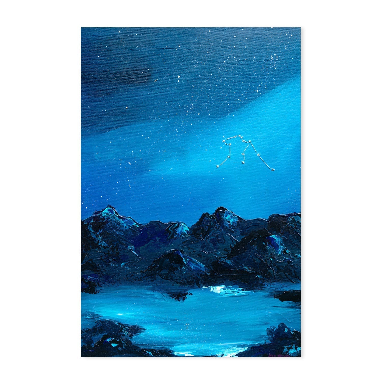 wall-art-print-canvas-poster-framed-Aquarius , By Eloise Pervez-GIOIA-WALL-ART