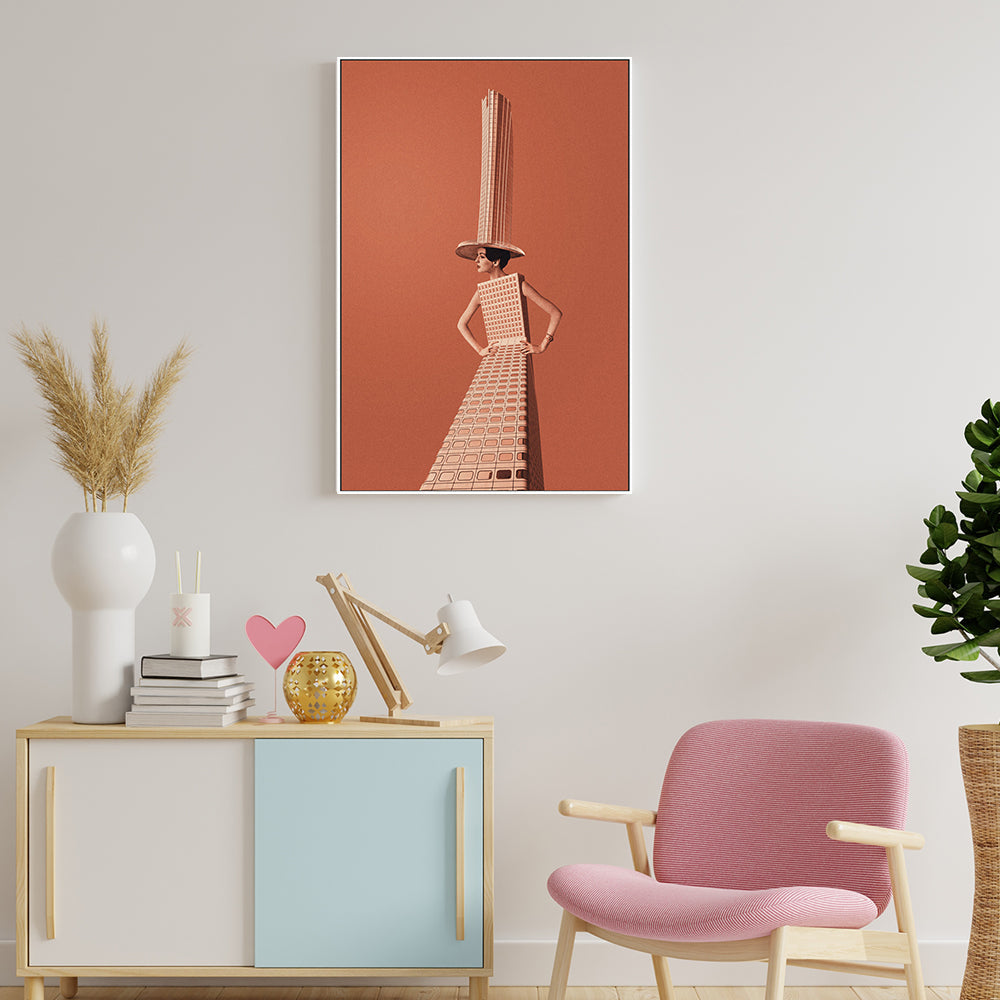 wall-art-print-canvas-poster-framed-Architectural Woman-GIOIA-WALL-ART