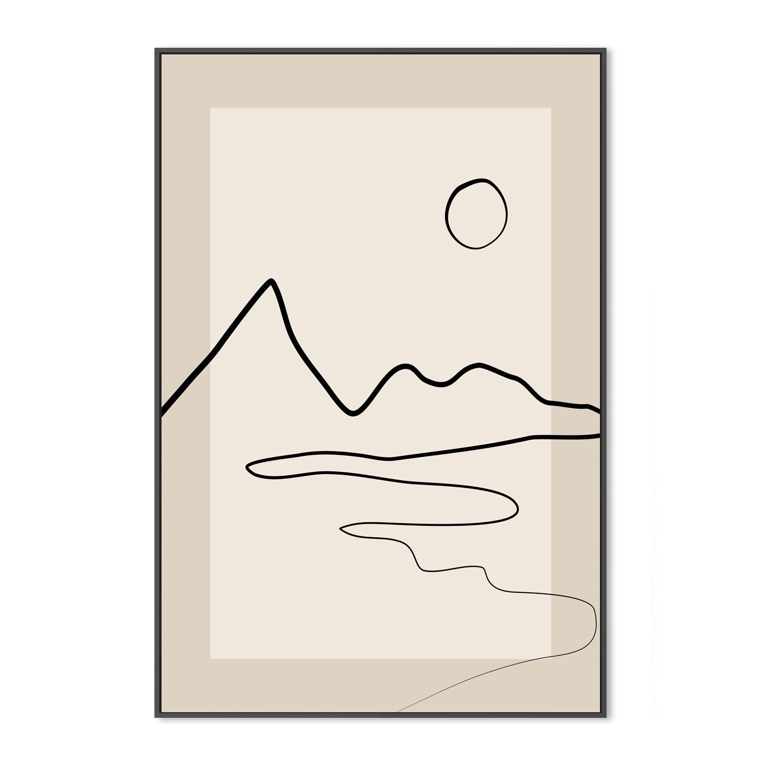 wall-art-print-canvas-poster-framed-Arid Landscape , By Elena Ristova-GIOIA-WALL-ART