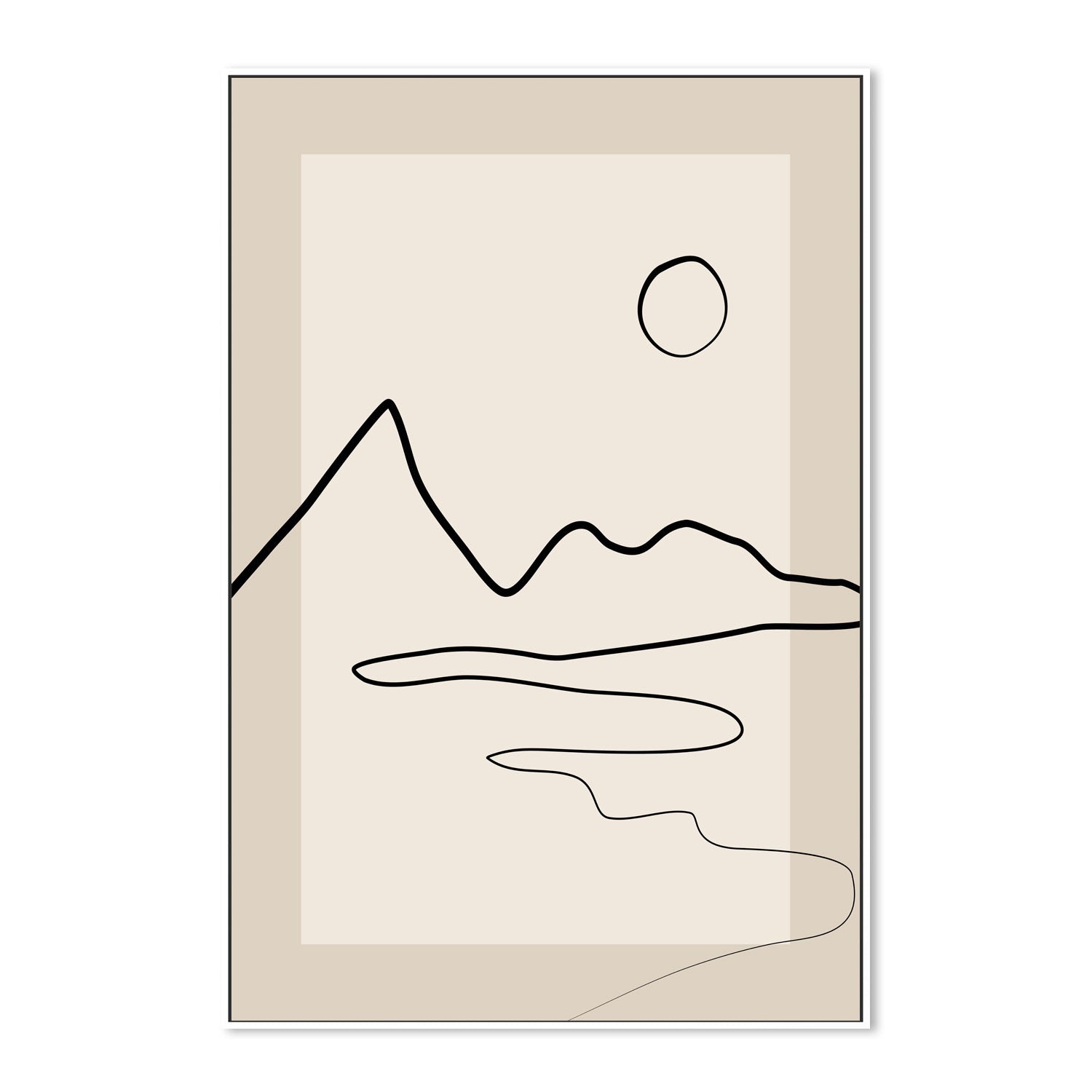 wall-art-print-canvas-poster-framed-Arid Landscape , By Elena Ristova-GIOIA-WALL-ART