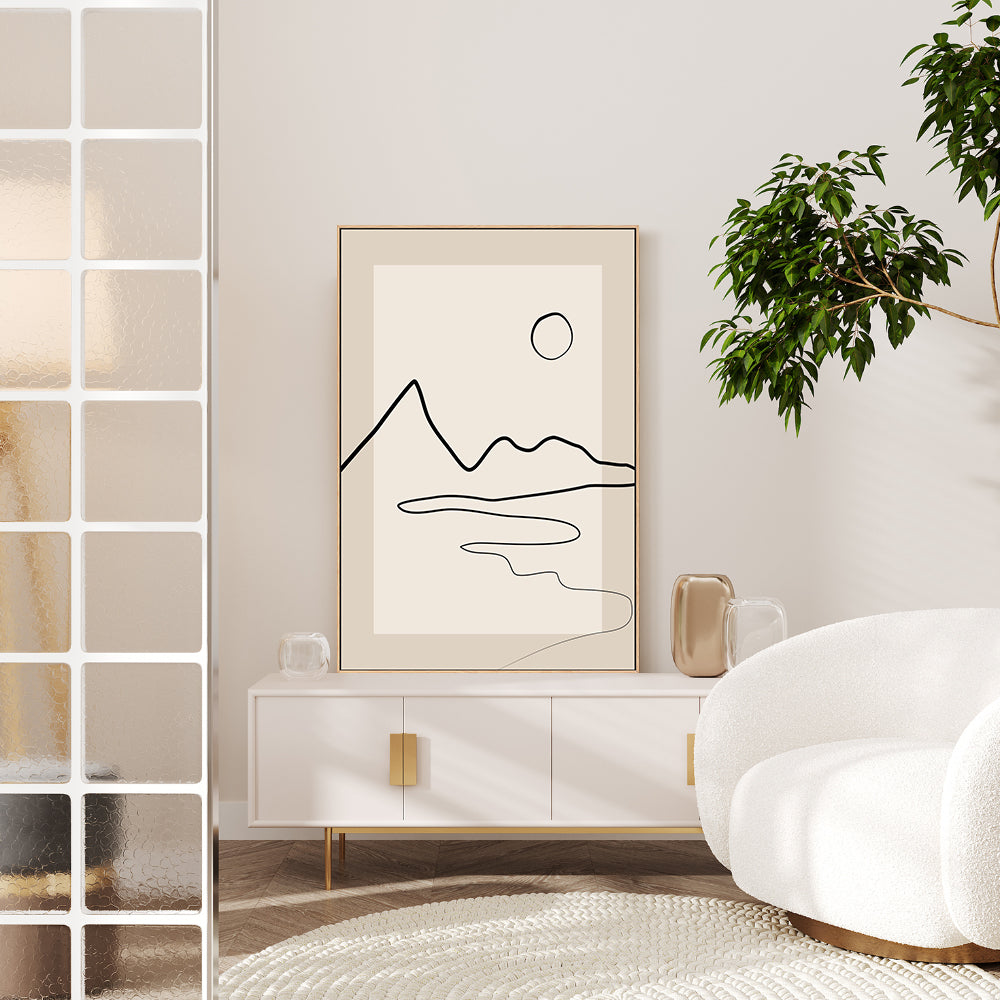 wall-art-print-canvas-poster-framed-Arid Landscape , By Elena Ristova-GIOIA-WALL-ART