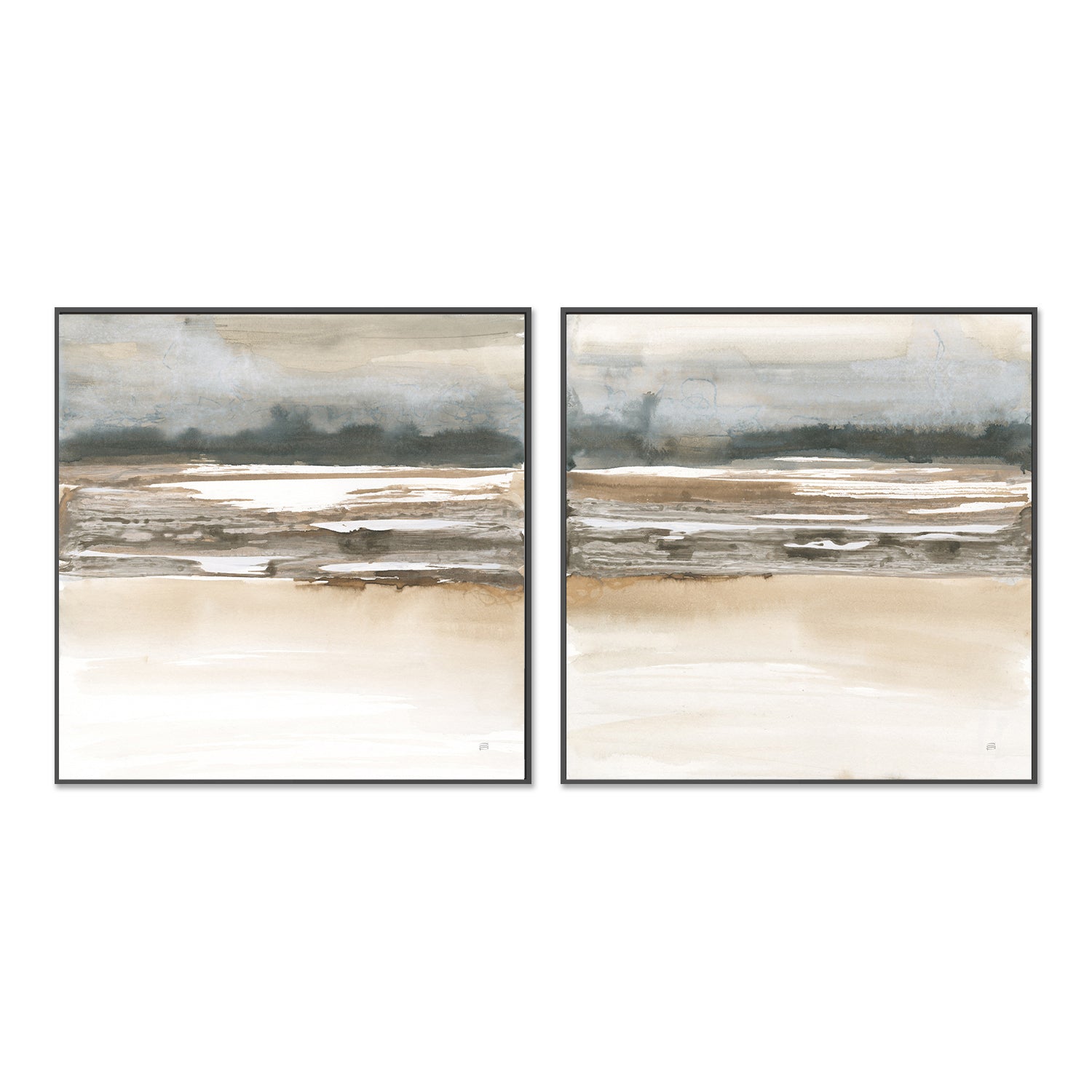 wall-art-print-canvas-poster-framed-Artic Thaw, Set of 2-by-Chris Paschke-Gioia Wall Art