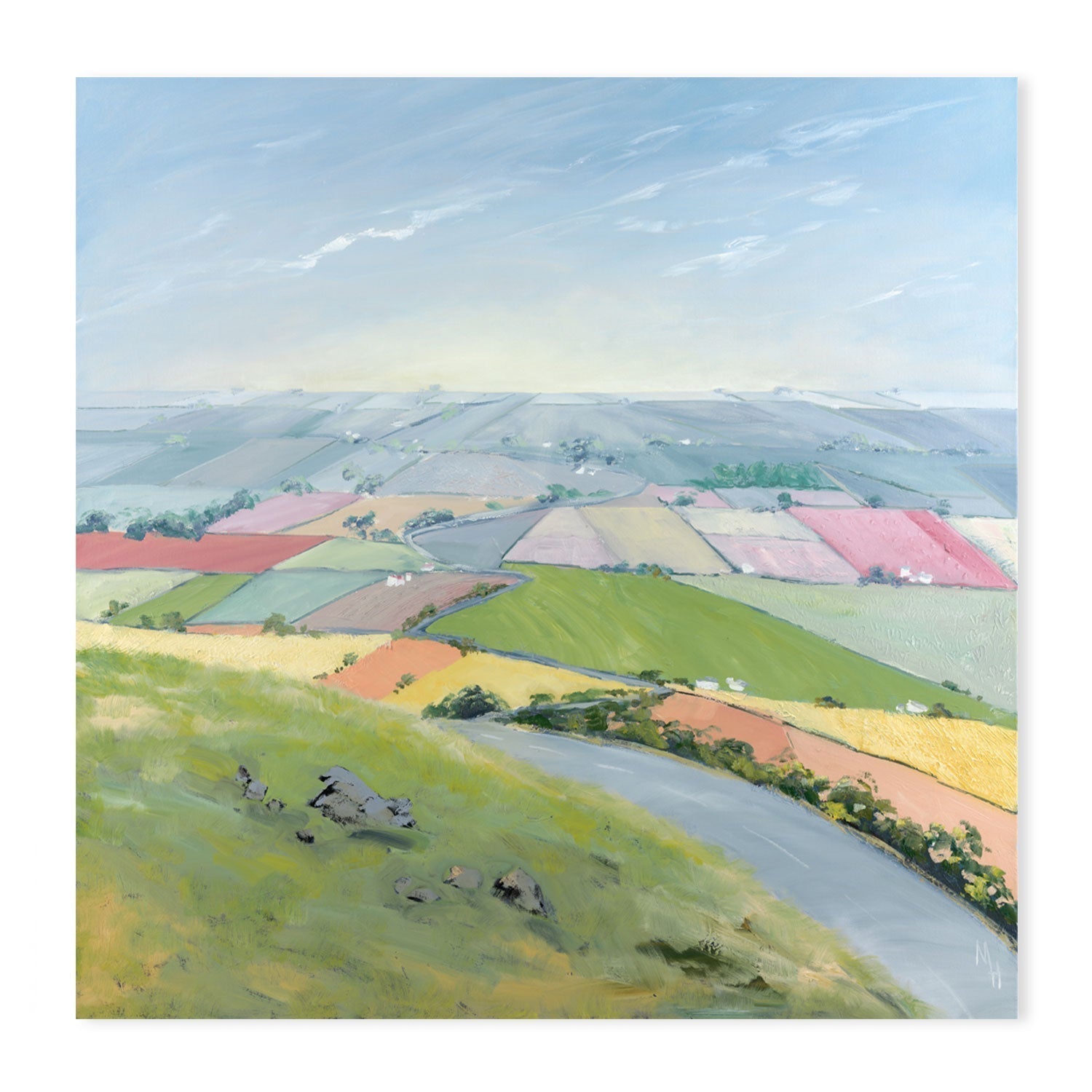 wall-art-print-canvas-poster-framed-As Far as the Eye can See, Set of 3-by-Meredith Howse-Gioia Wall Art