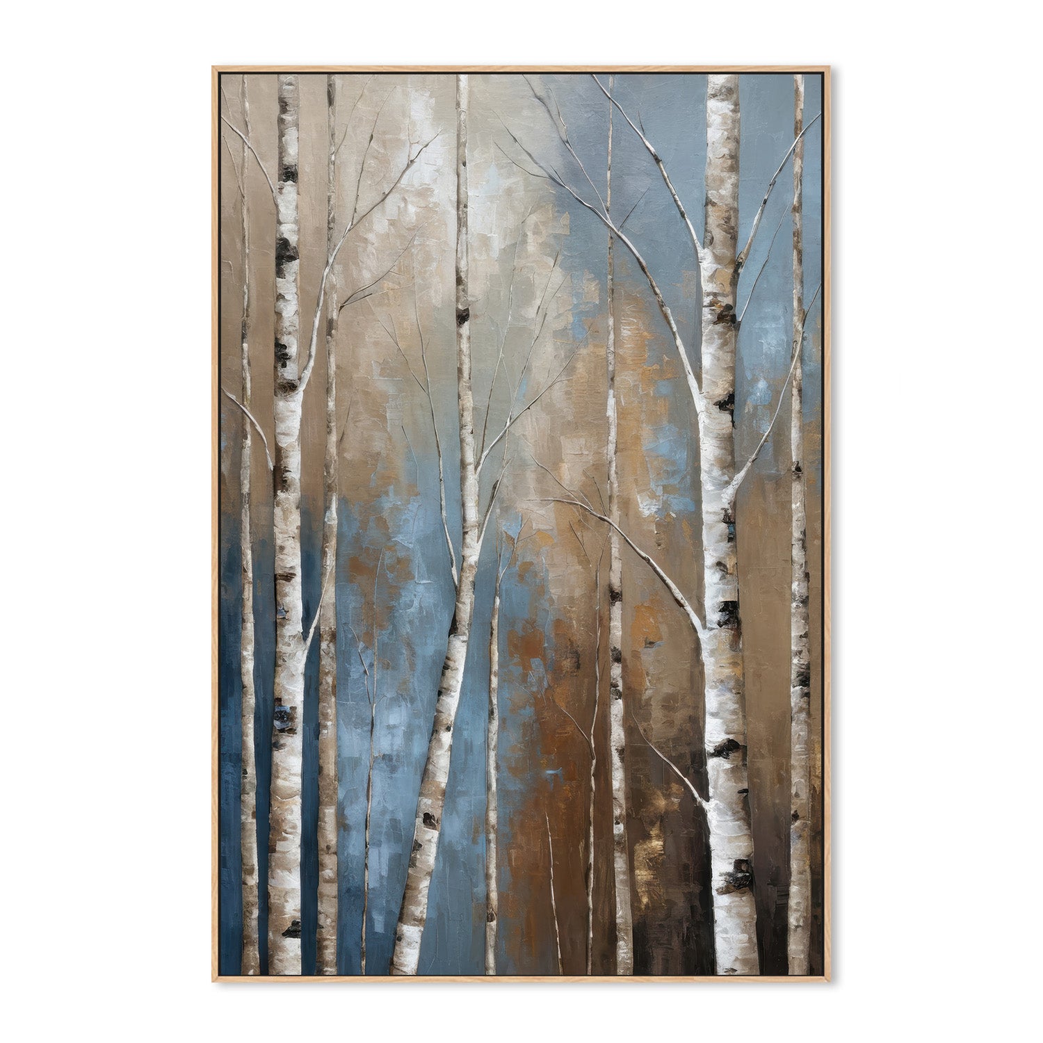 wall-art-print-canvas-poster-framed-aspen grove and clear blue sky-4
