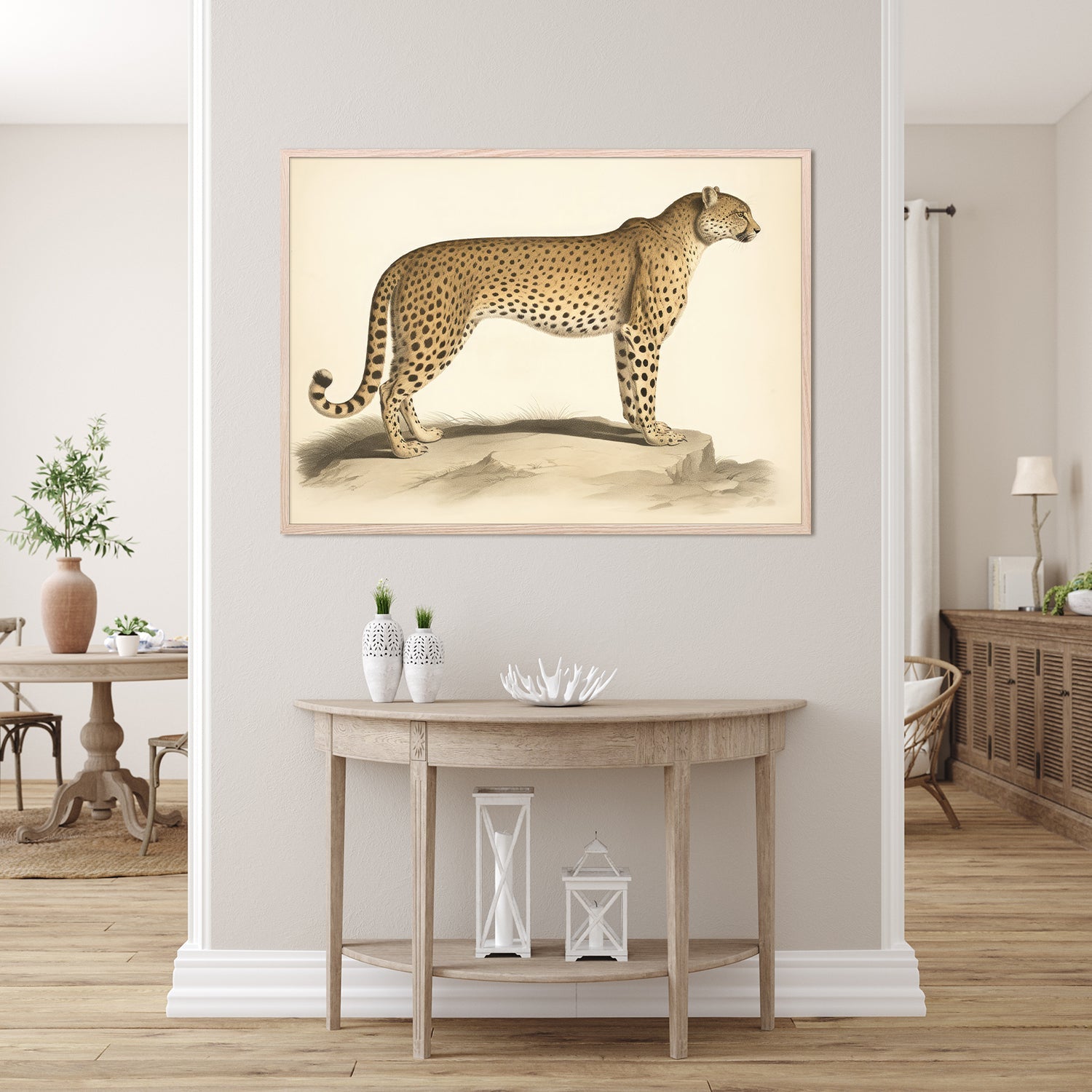 wall-art-print-canvas-poster-framed-Audubon Cheetah-8