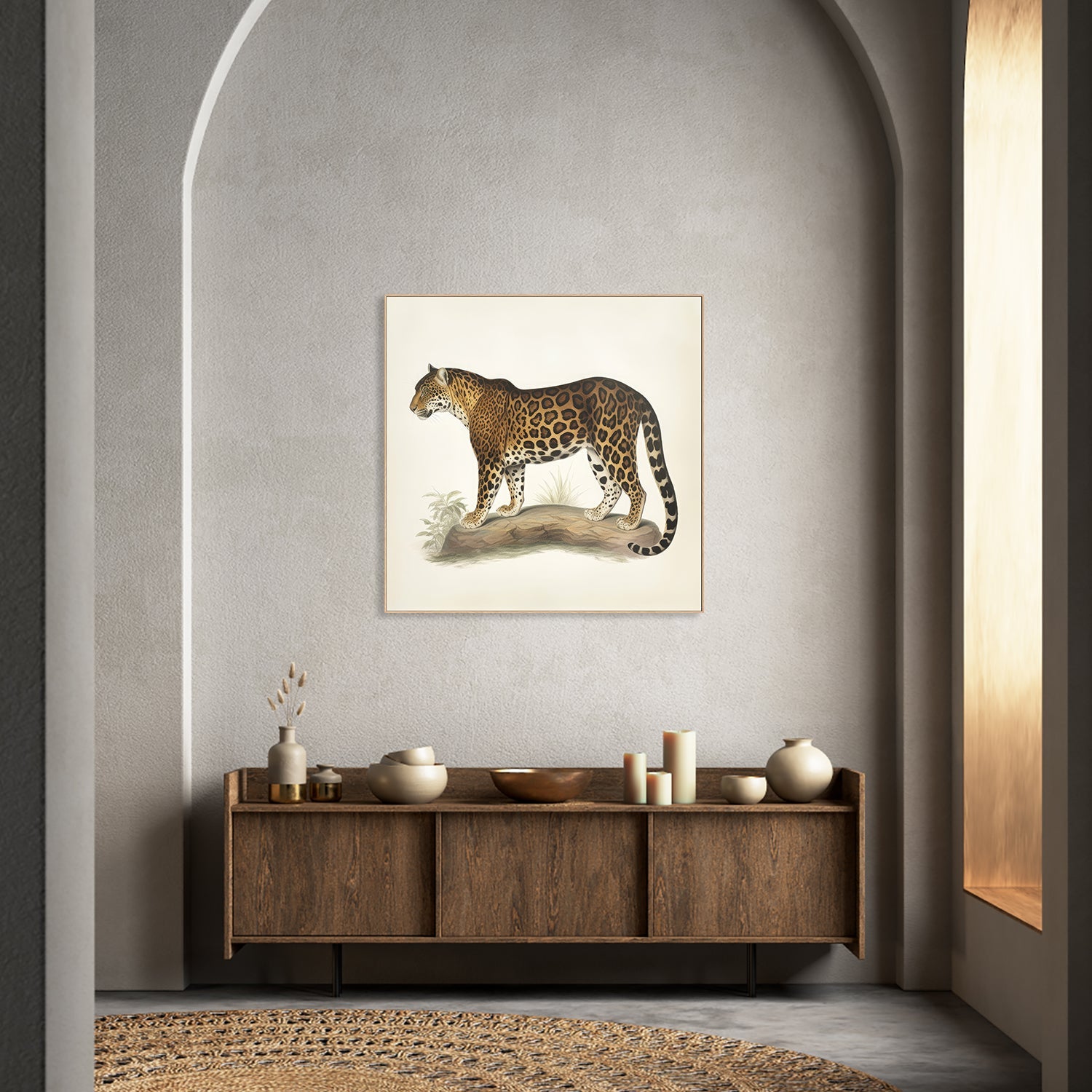 wall-art-print-canvas-poster-framed-Audubon Jaguar-9
